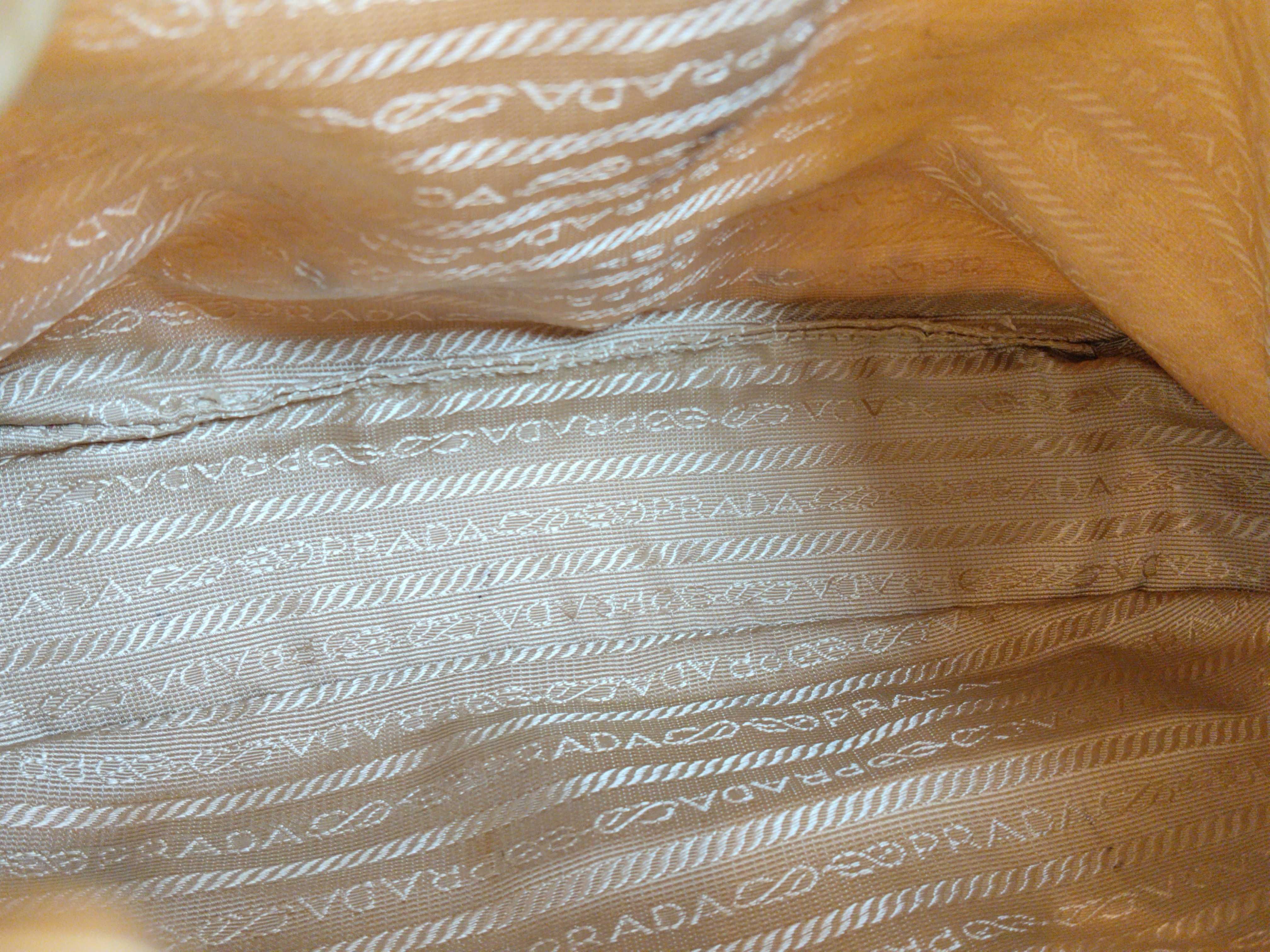 nylon shoulder bag, beige nylon shoulder bag — view 9