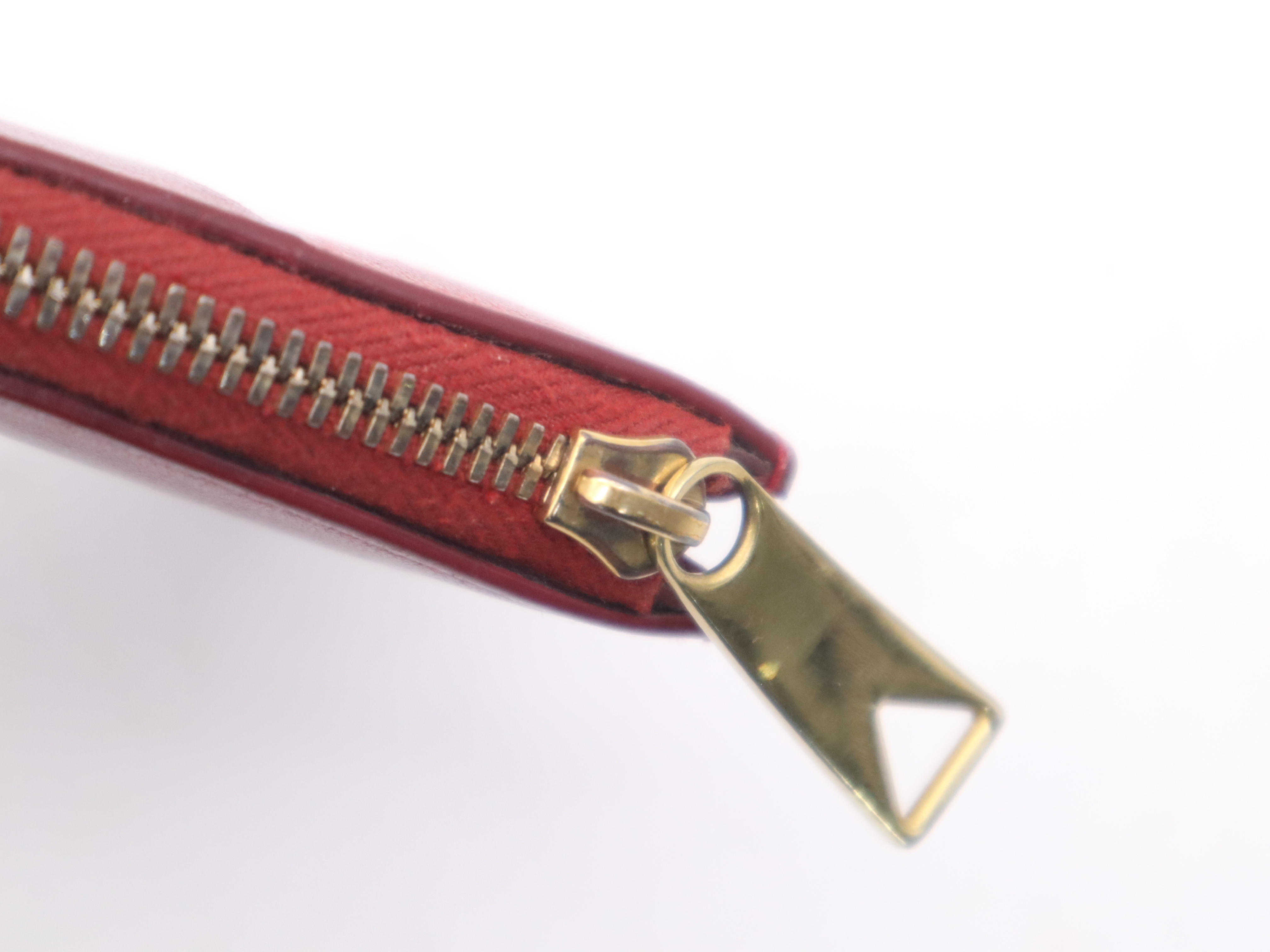 Leather Cassette Maxi Intrecciato Red Card Case — view 7