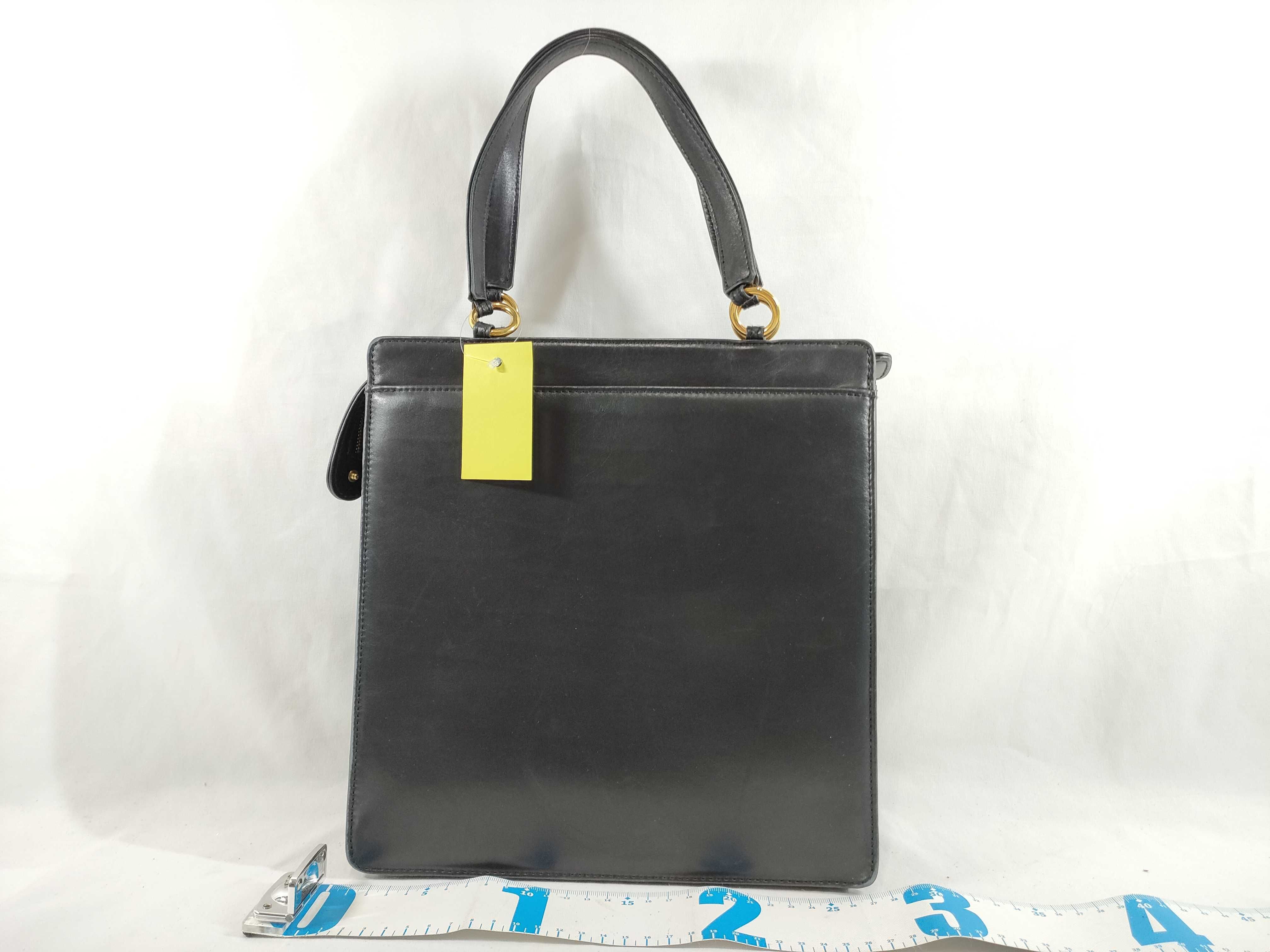 Logo Tote Bag, Black Handbag — view 2