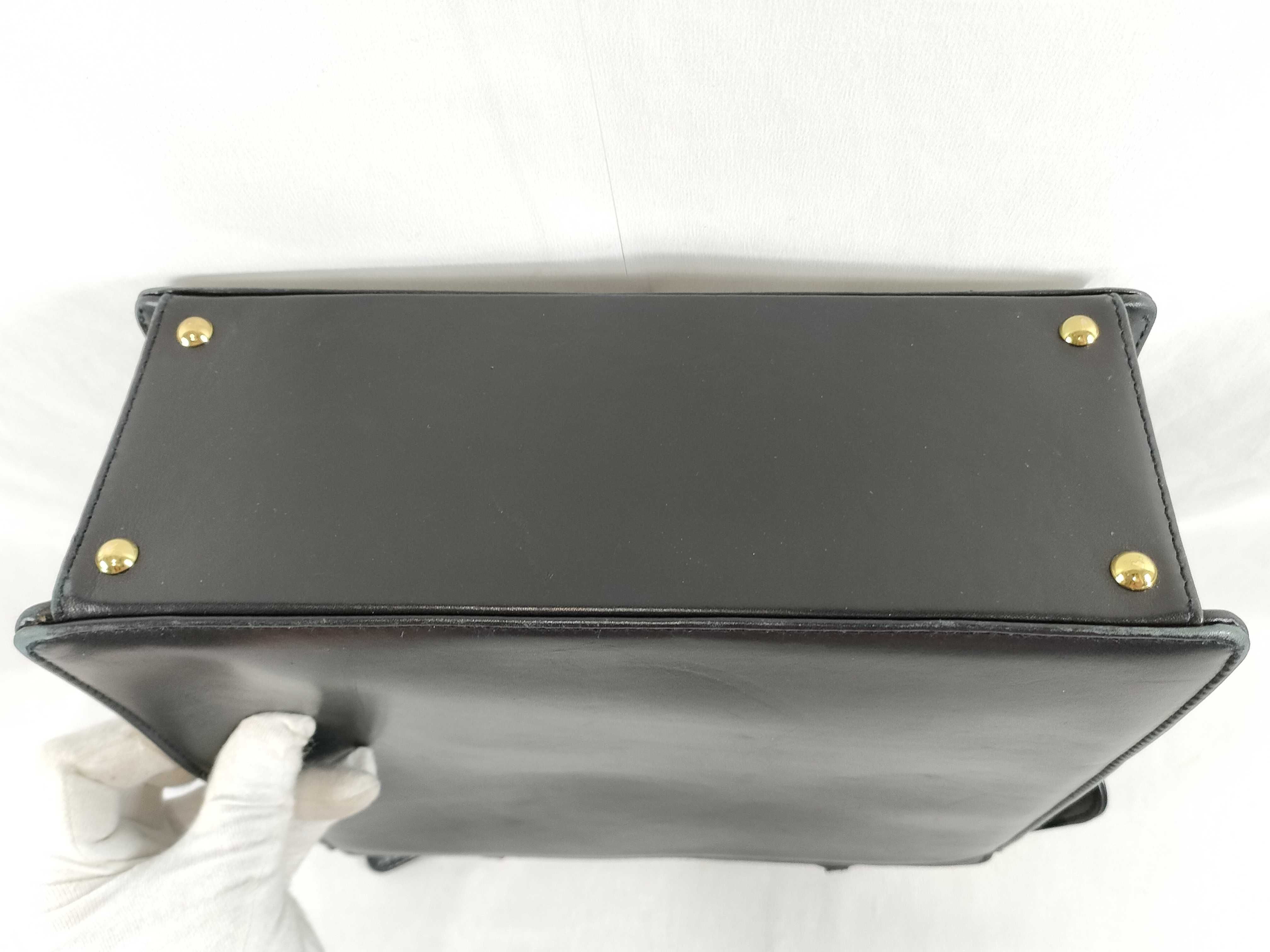 Logo Tote Bag, Black Handbag — view 7