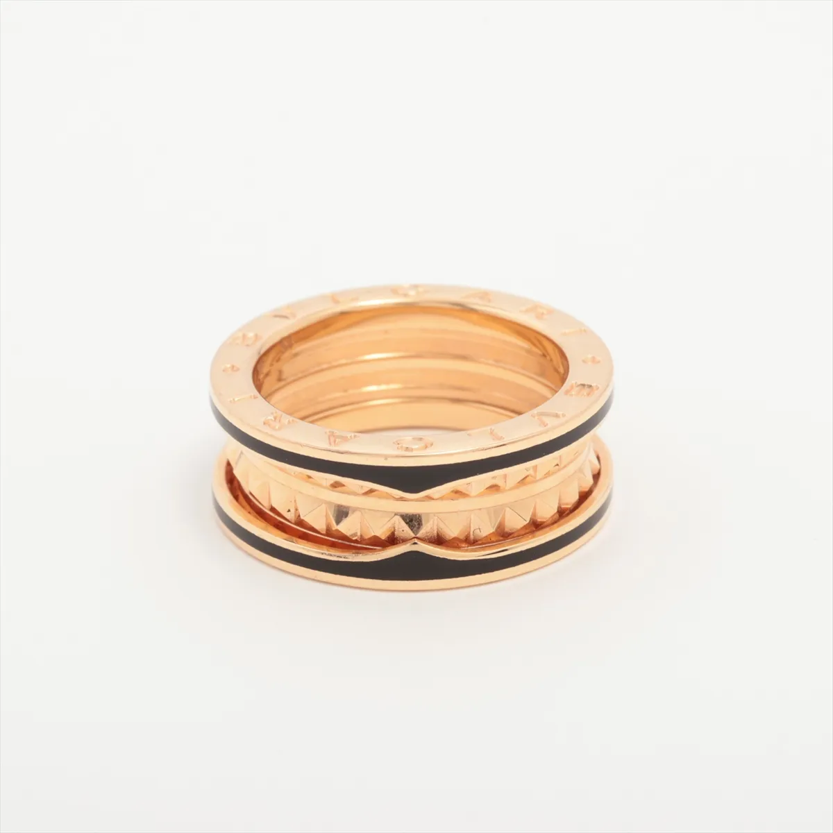B.zero1 Rock Ring, 750 (PG) x Ceramic, 10.0g, 54 VR2YY3, Ceramic scratches. — view 2