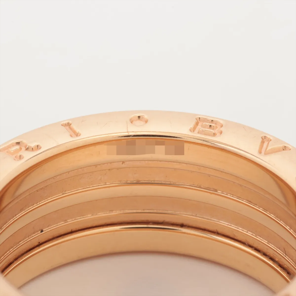 B.zero1 Rock Ring, 750 (PG) x Ceramic, 10.0g, 54 VR2YY3, Ceramic scratches. — view 3