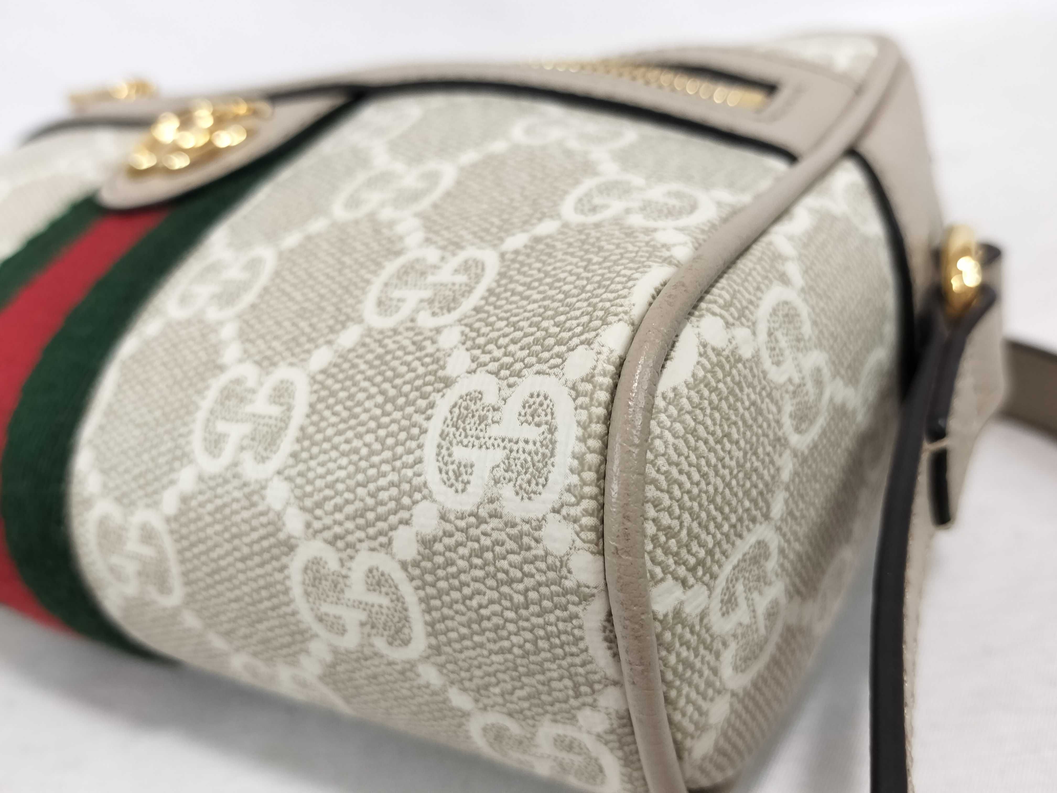GG Supreme Ophidia PVC x Leather Shoulder Bag, Beige, 816359 (Shoulder Bag) — view 7