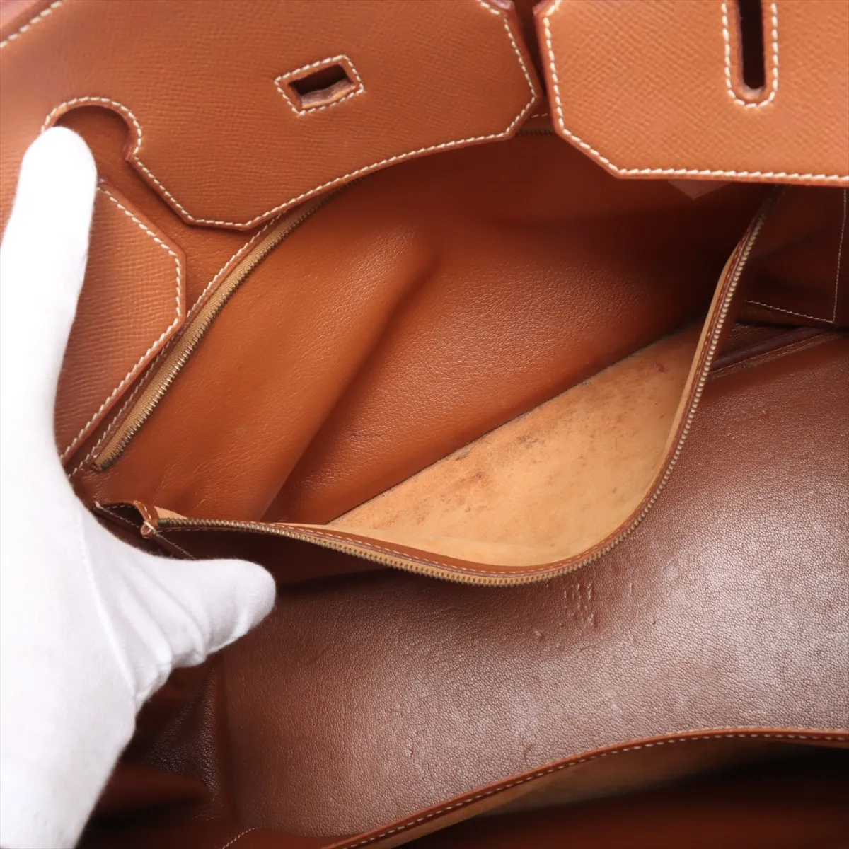 [Individually wrapped] Hermes Birkin 40 Le Tourne Couchevel Gold hardware Z:1996 — view 9