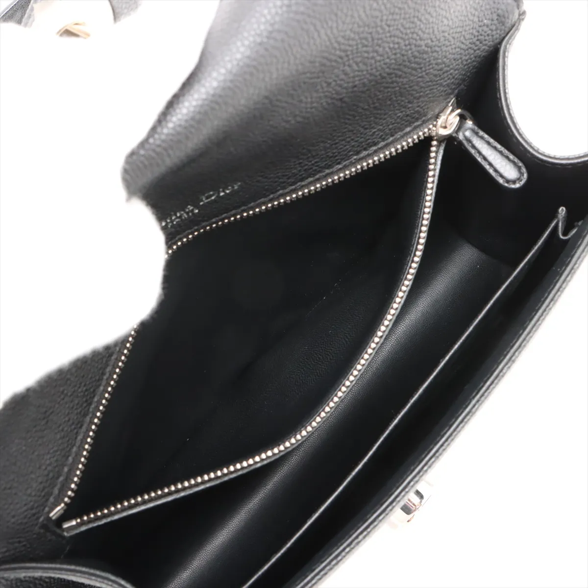 Diorama Leather Chain Shoulder Bag Black — view 8