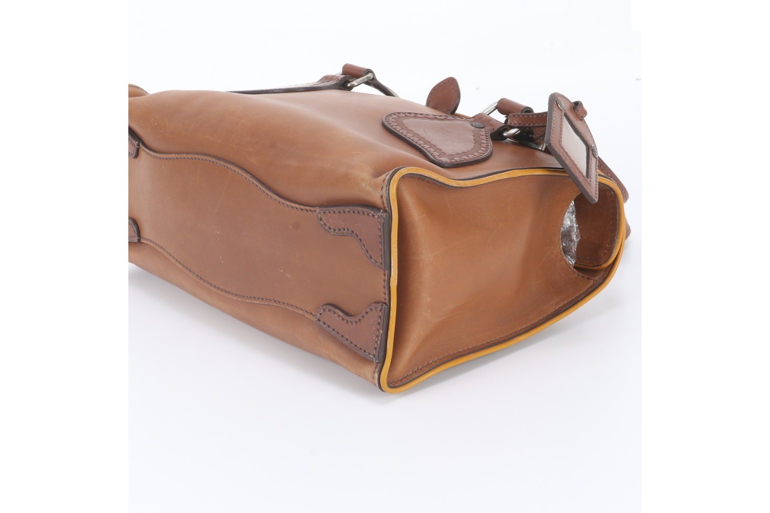 Includes guarantee card BR3017 Leather Tote Bag — view 3