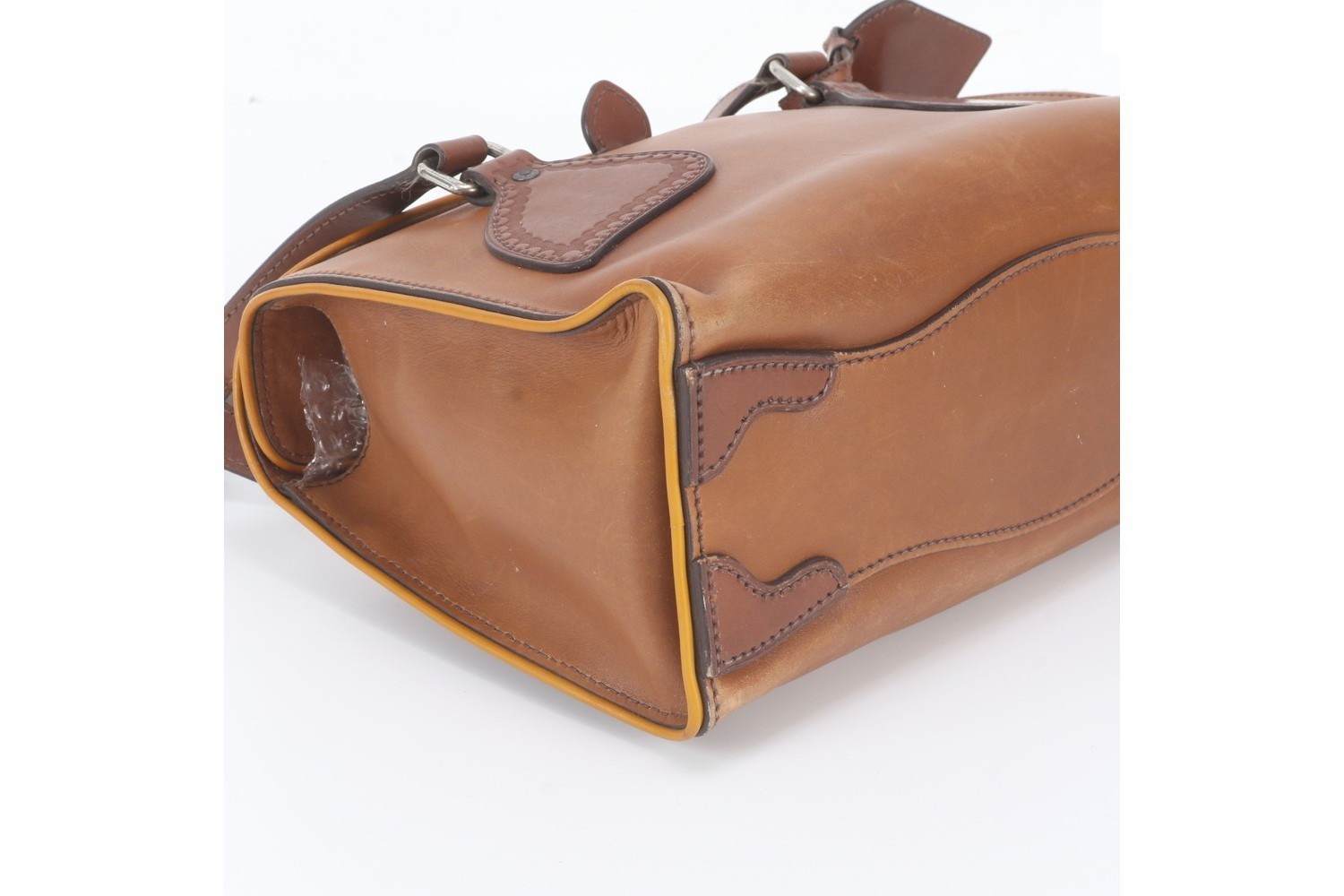 Includes guarantee card BR3017 Leather Tote Bag — view 4
