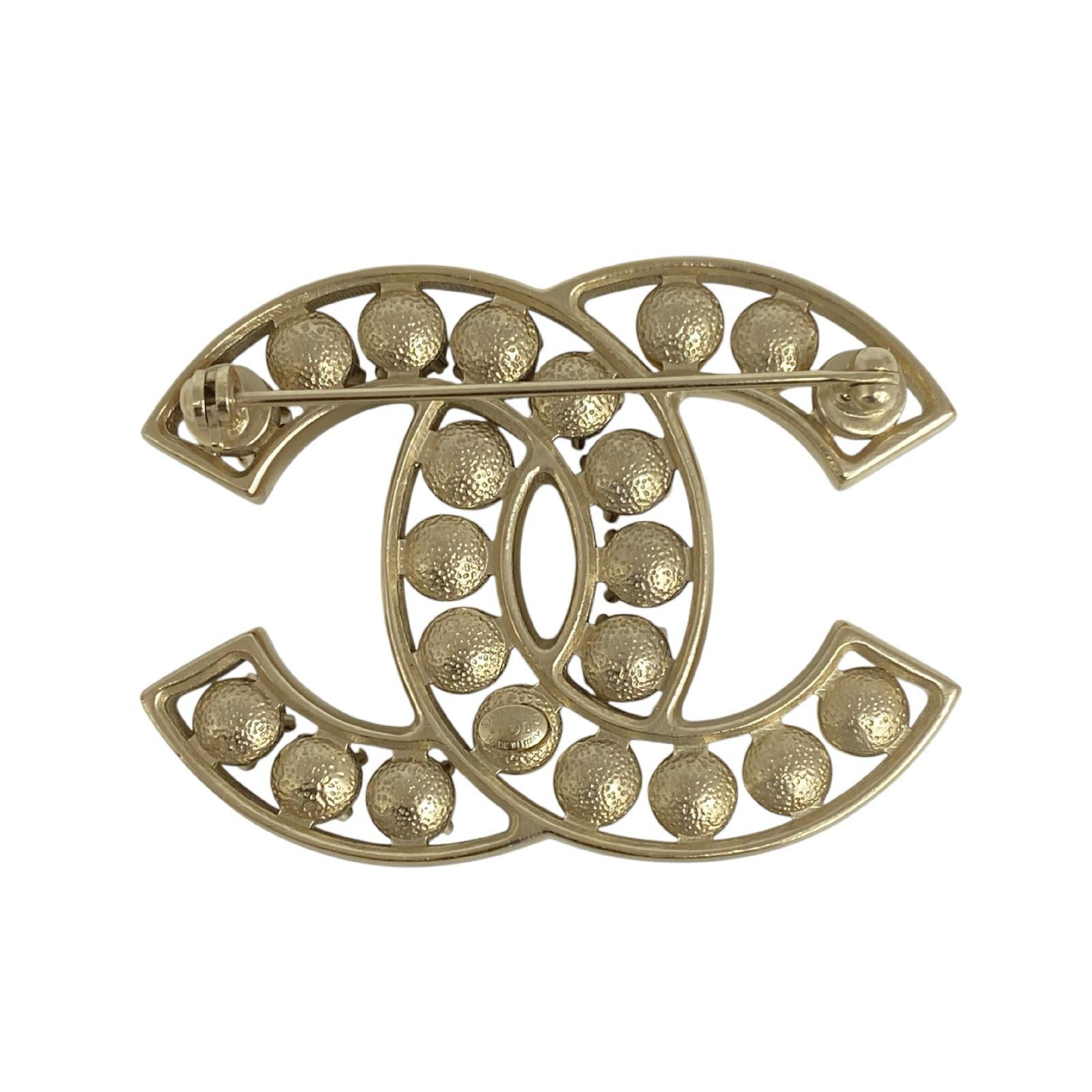 【*Shipped from: Hong Kong*】CHANEL ( ) Gold-colored Metal/Faux Pearl Coco Mark B14B Brooch — view 2