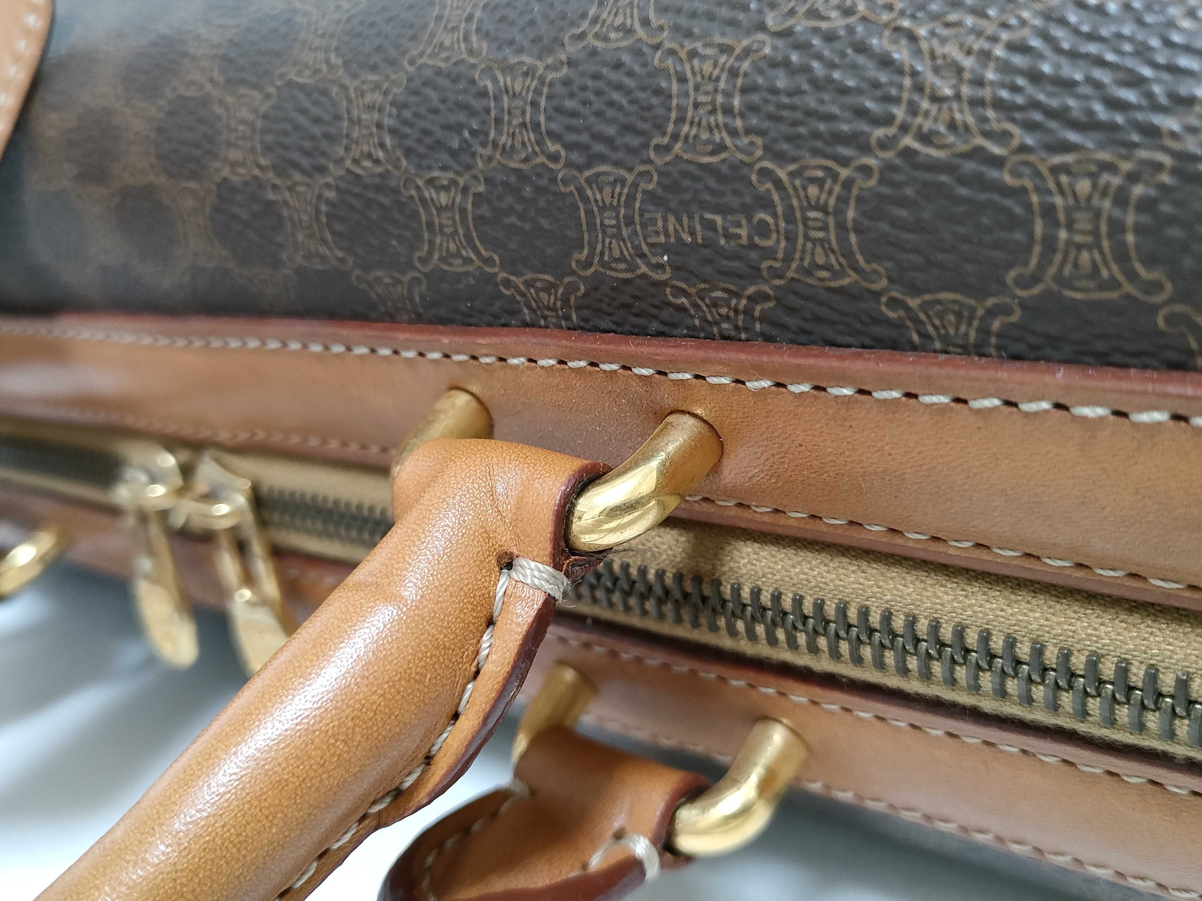 Macadam Pattern 2-Way Boston Bag — view 5