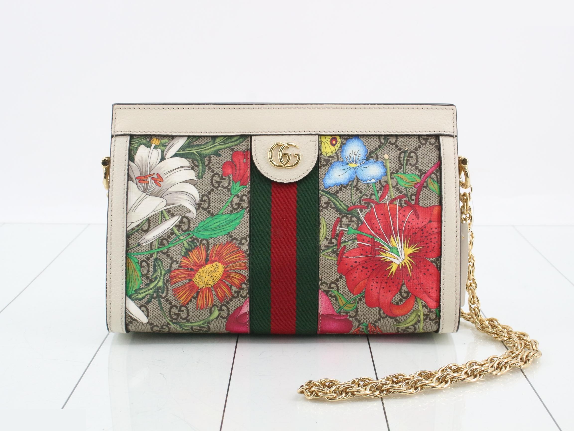 GG Supreme Flora Shoulder Bag