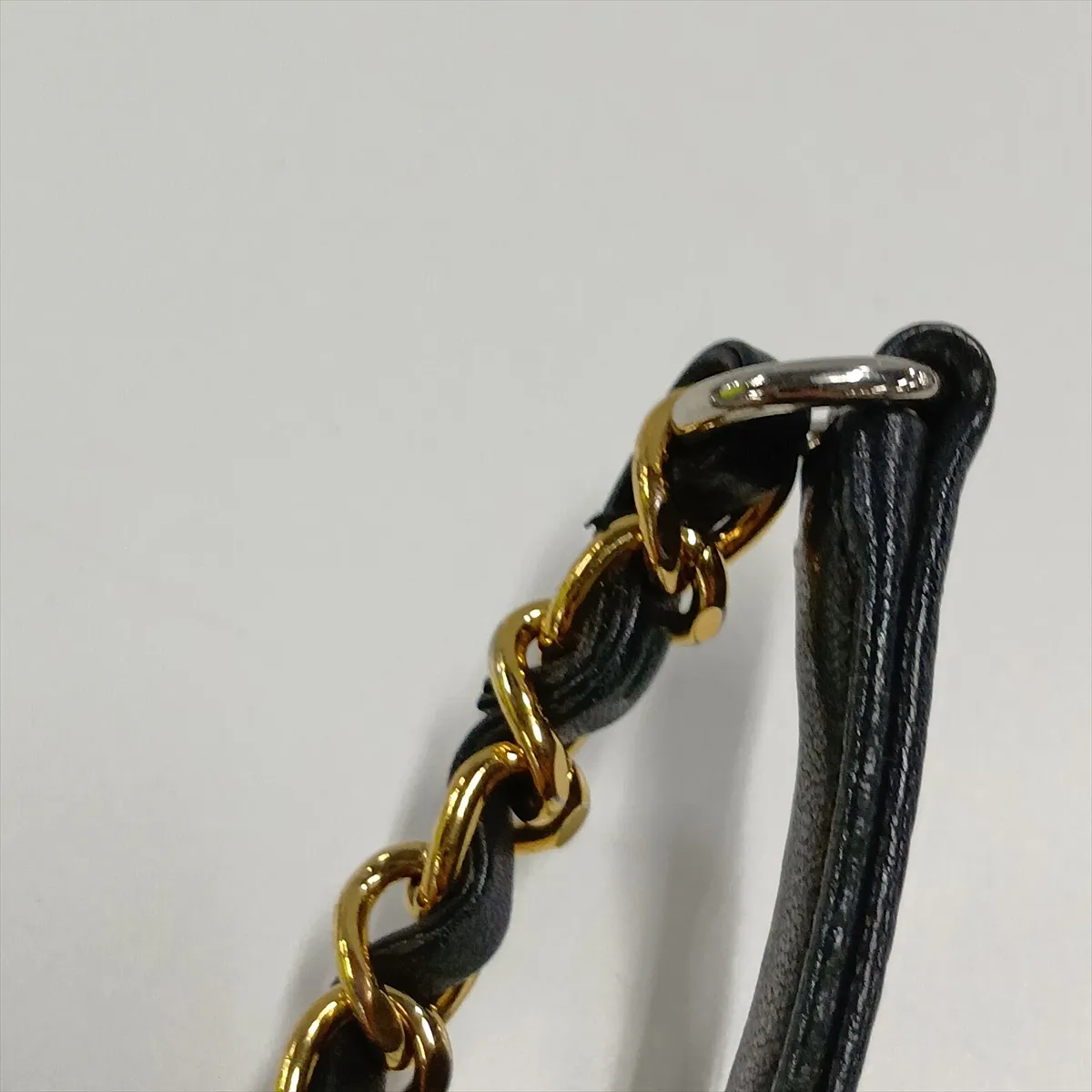 Matelassé Lambskin Single Flap Double Chain Bag, Black with Gold and Silver Hardware, 28506709, Serial Number 28 — view 12