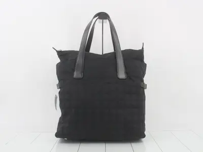 New Travel Tote, Black Nylon