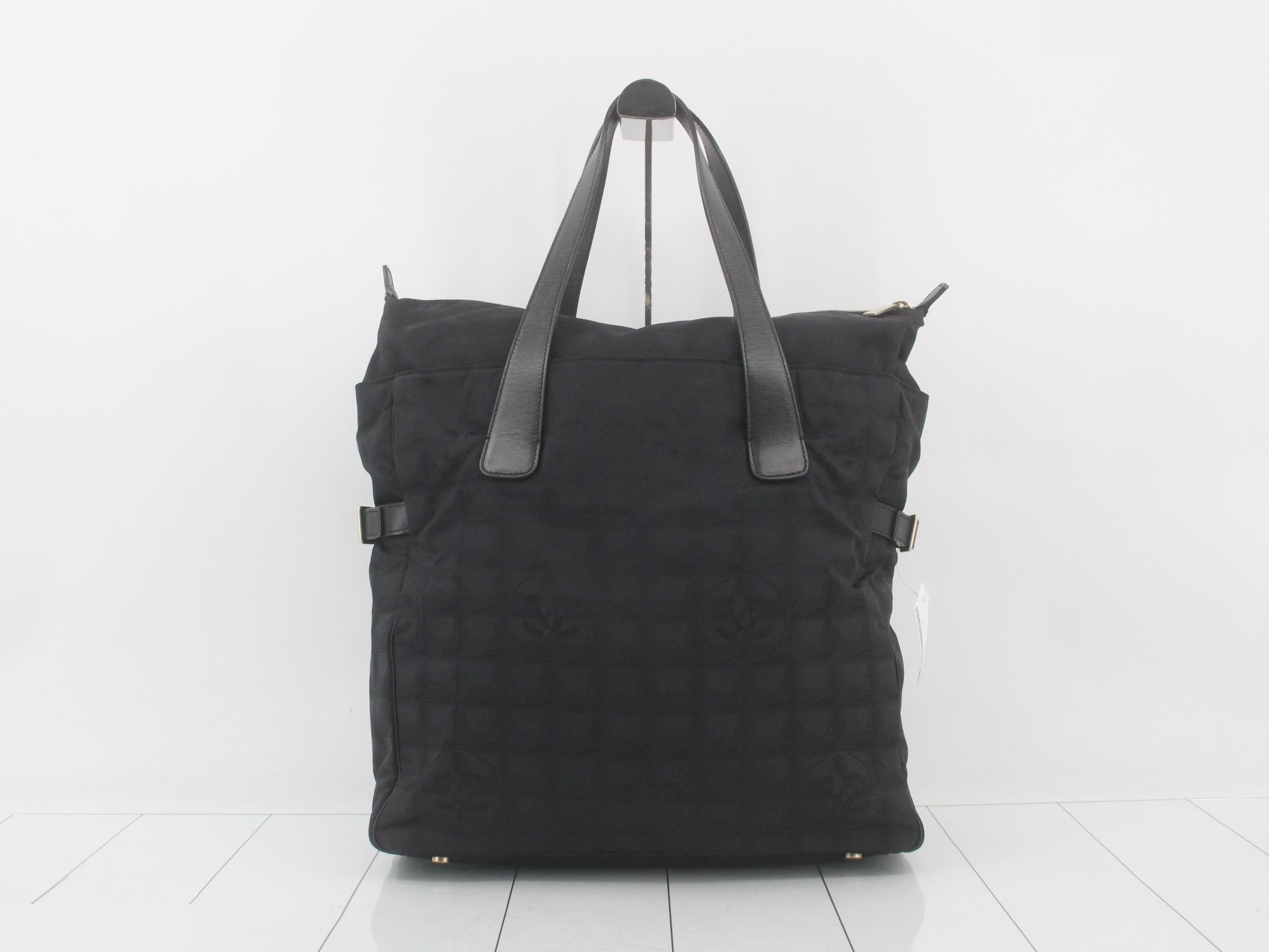 New Travel Tote, Black Nylon — view 2