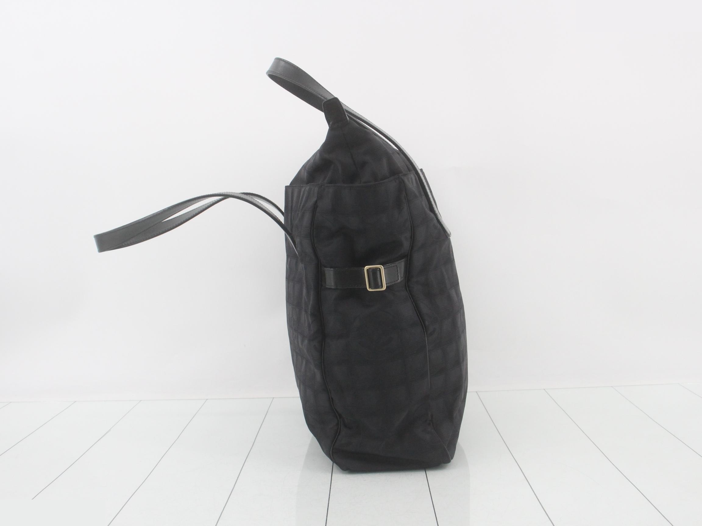 New Travel Tote, Black Nylon — view 3