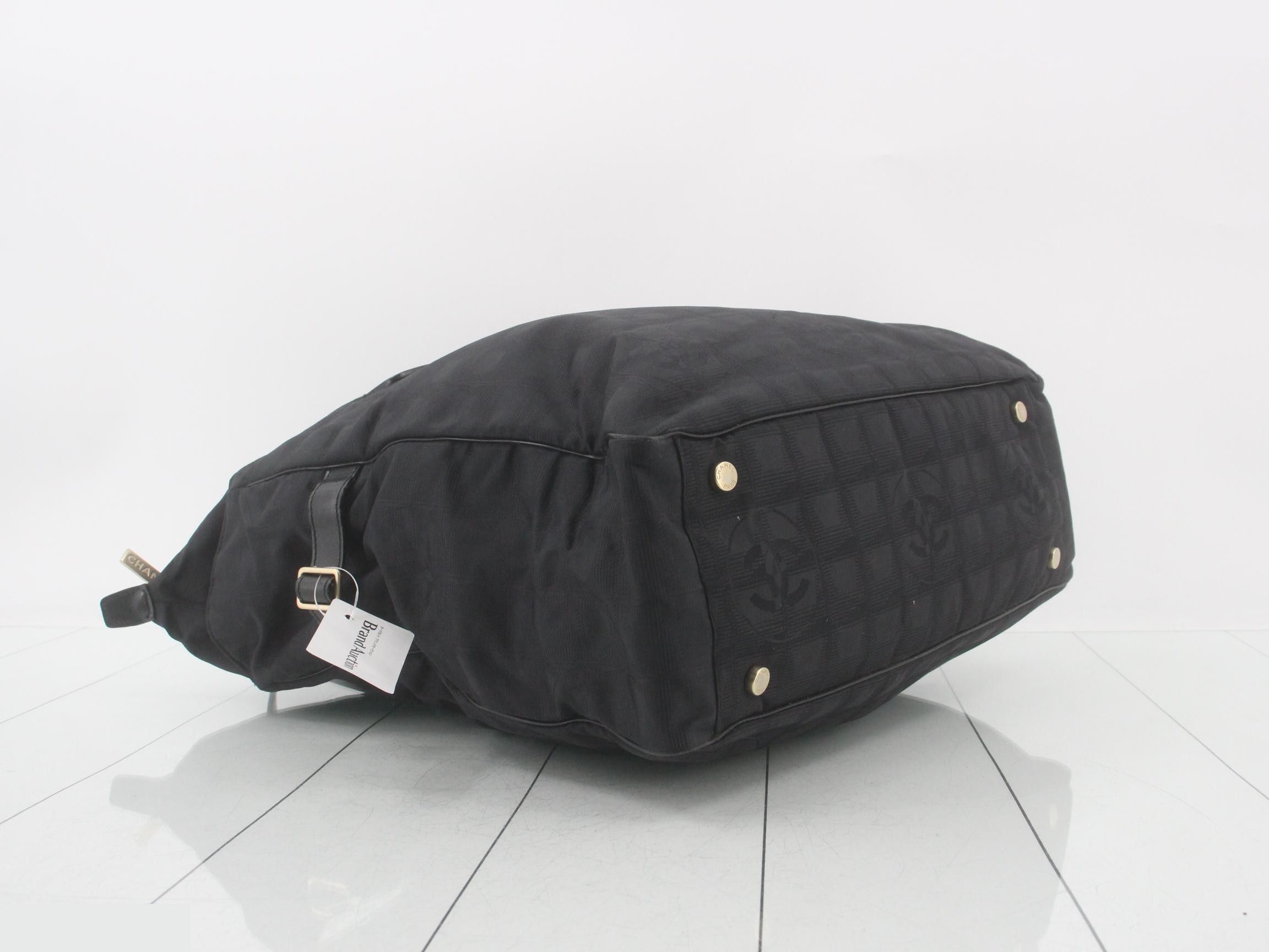 New Travel Tote, Black Nylon — view 5