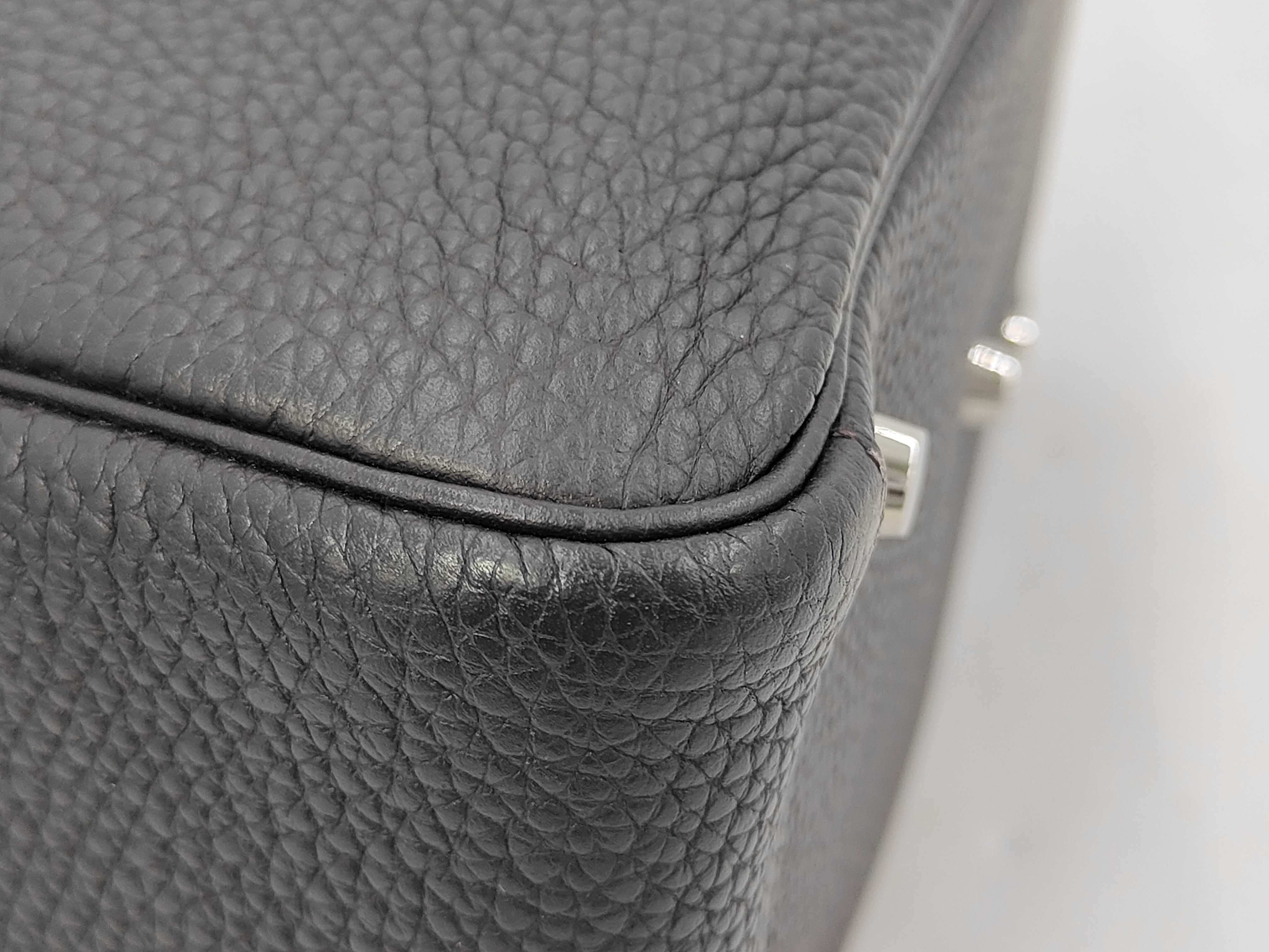Lindy 26 Taurillon Clemence Brown Shoulder Bag with Silver Hardware (X Stamp) — view 4