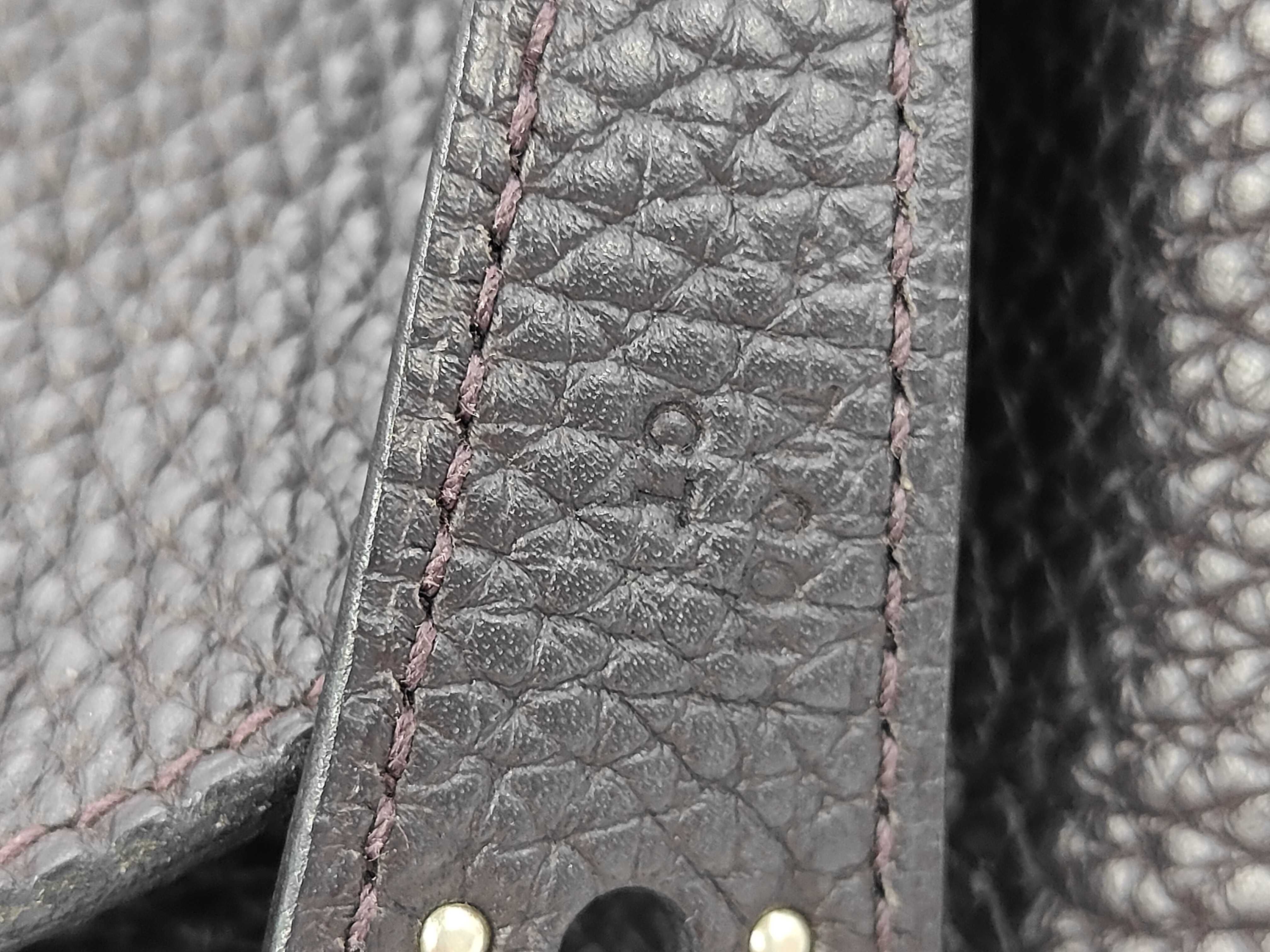 Lindy 26 Taurillon Clemence Brown Shoulder Bag with Silver Hardware (X Stamp) — view 8