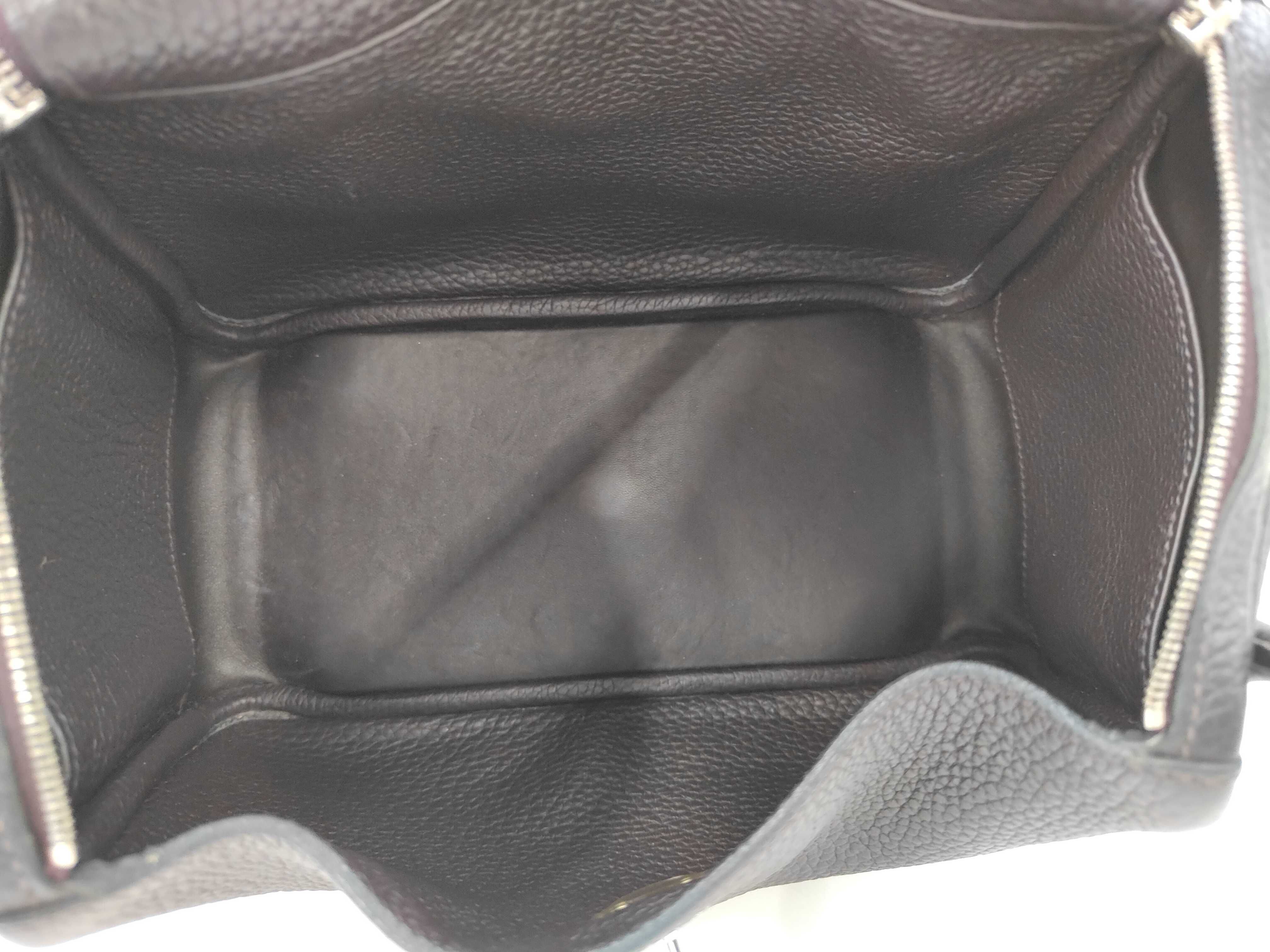 Lindy 26 Taurillon Clemence Brown Shoulder Bag with Silver Hardware (X Stamp) — view 10