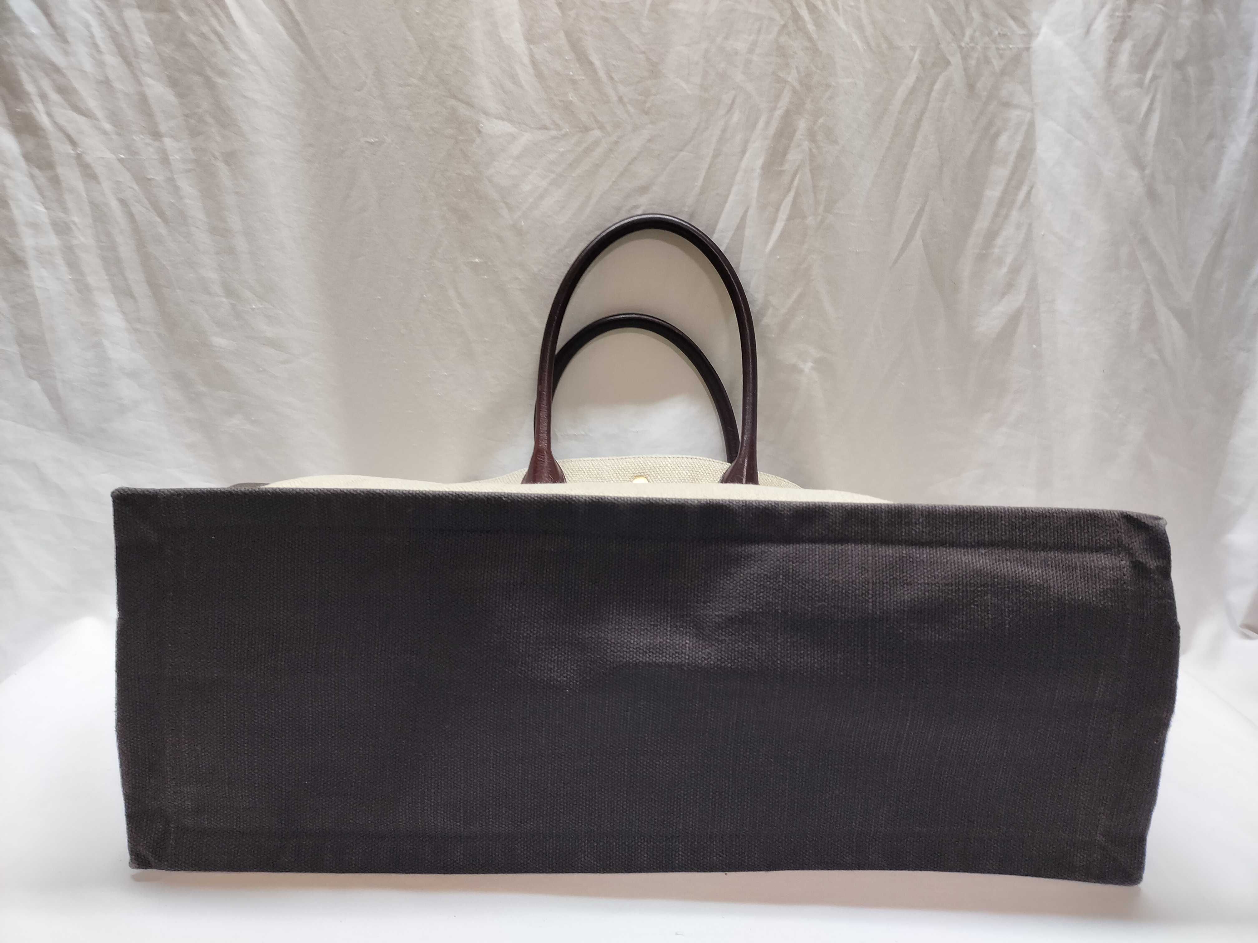 Rive Gauche Canvas x Leather Tote Bag, Beige, 499290 (Tote Bag) — view 3