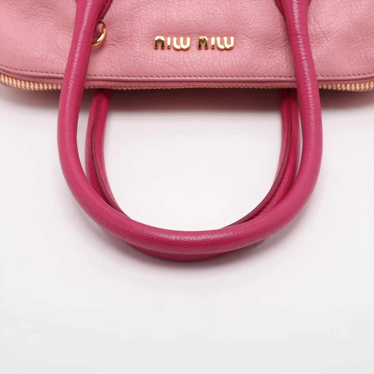 Madras Leather 2-Way Handbag Pink — view 5