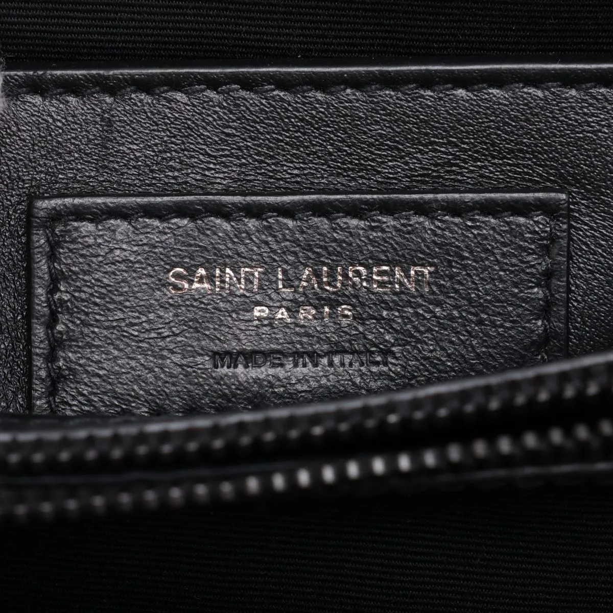Loulou Leather Chain Shoulder Bag, Black, 494699 — view 11