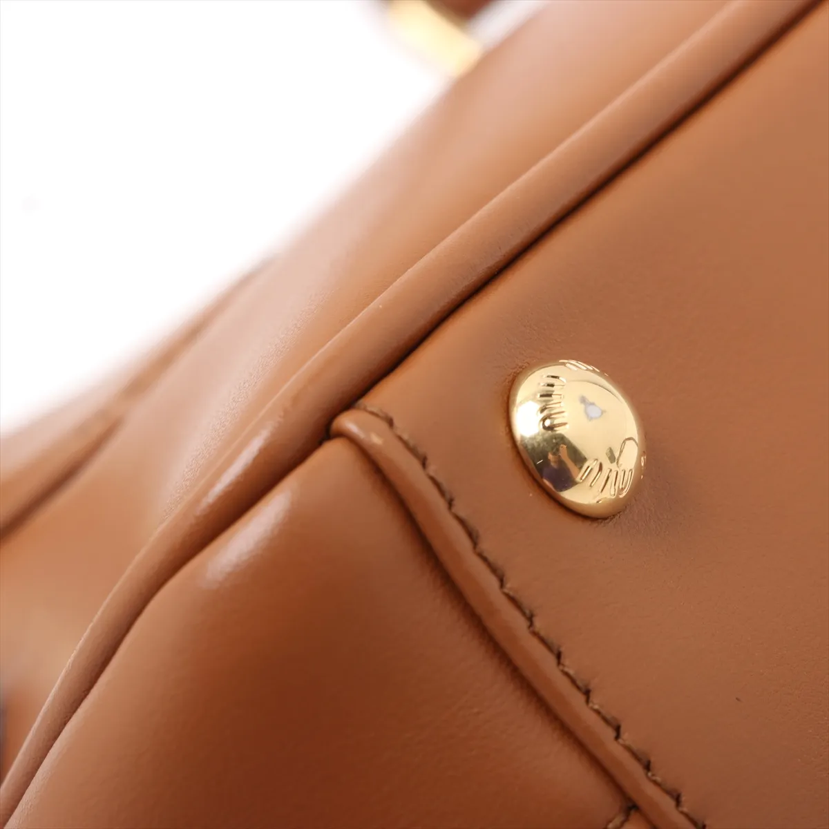 Arcadi Leather 2-Way Handbag Brown — view 12