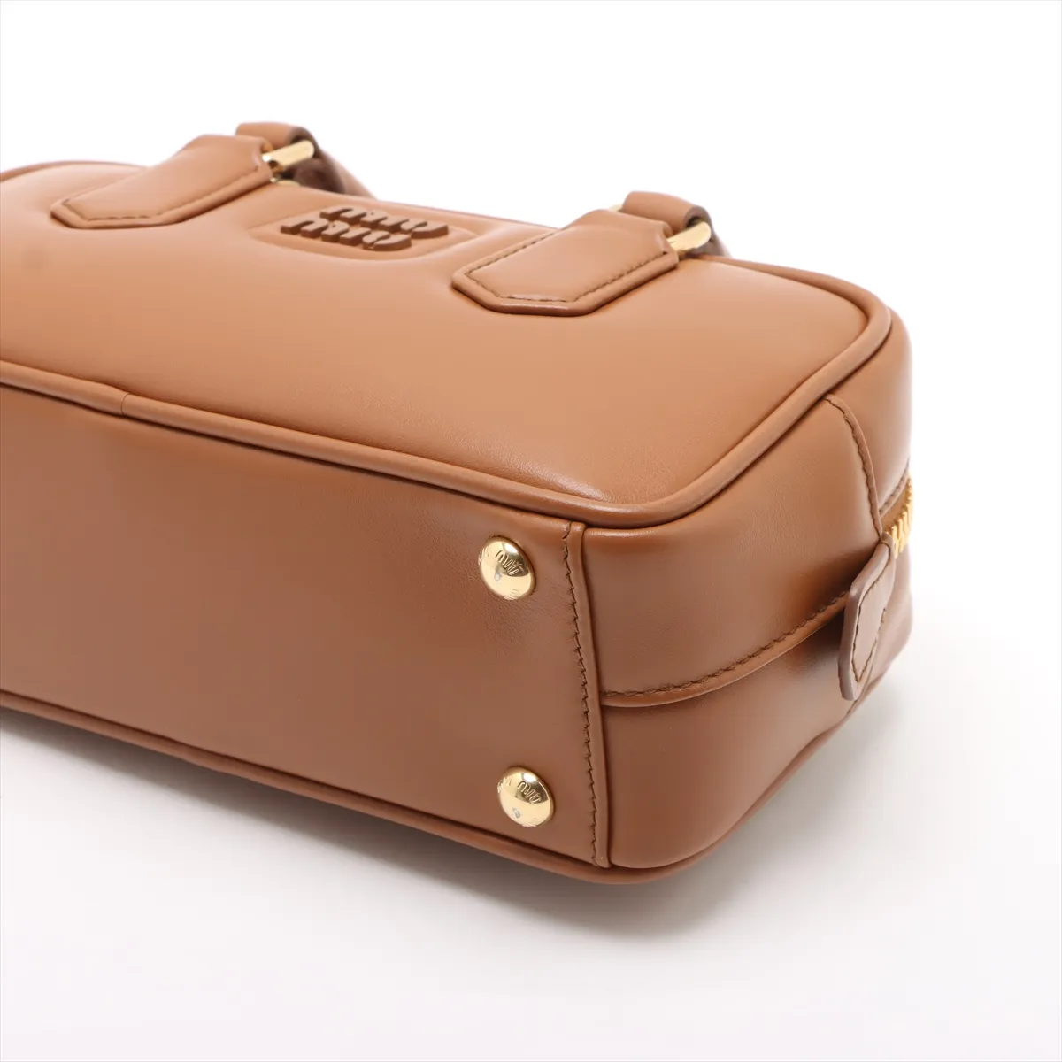 Arcadi Leather 2-Way Handbag Brown — view 3
