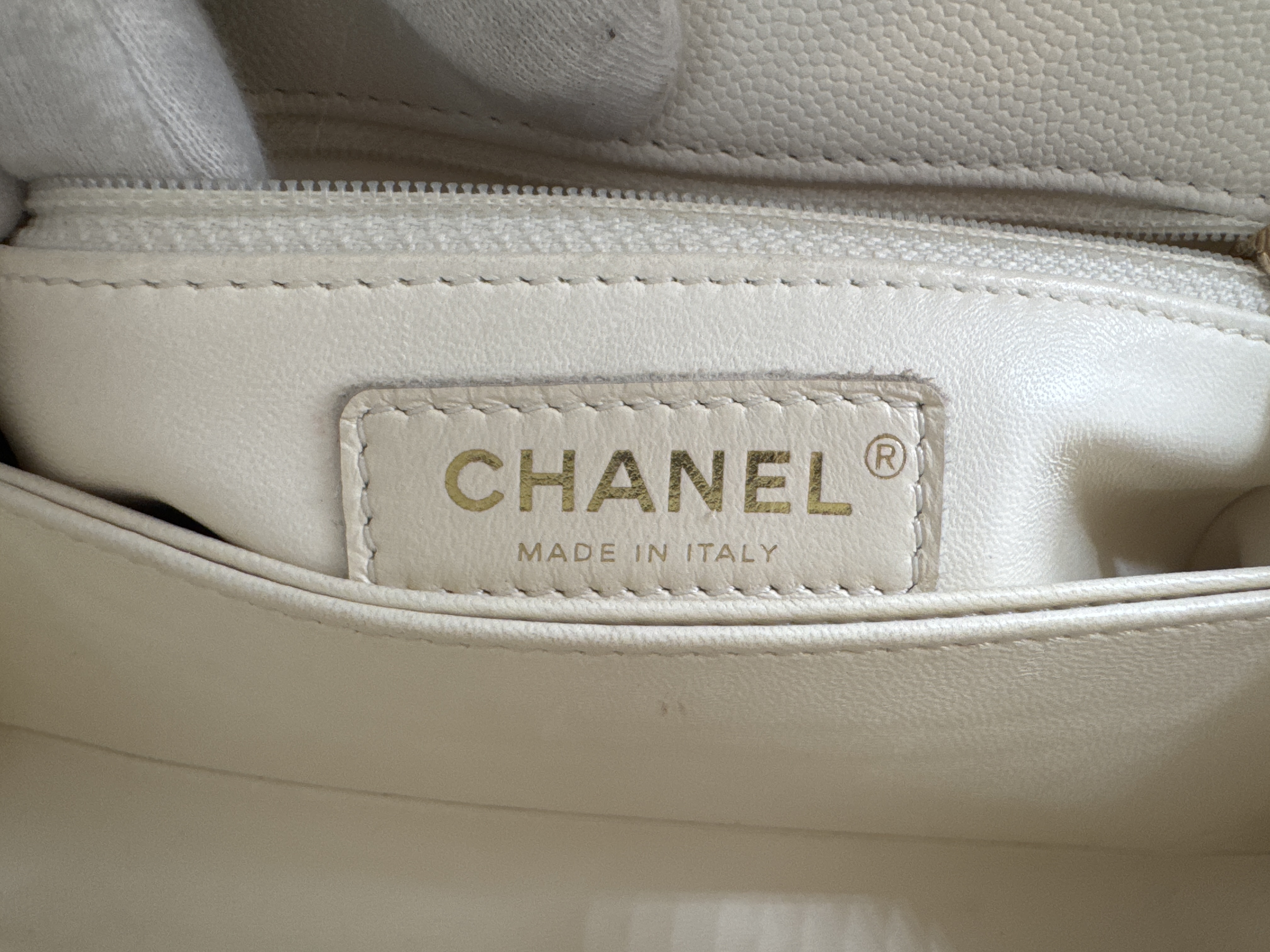 Caviar Skin Coco Handle Shoulder Bag — view 12
