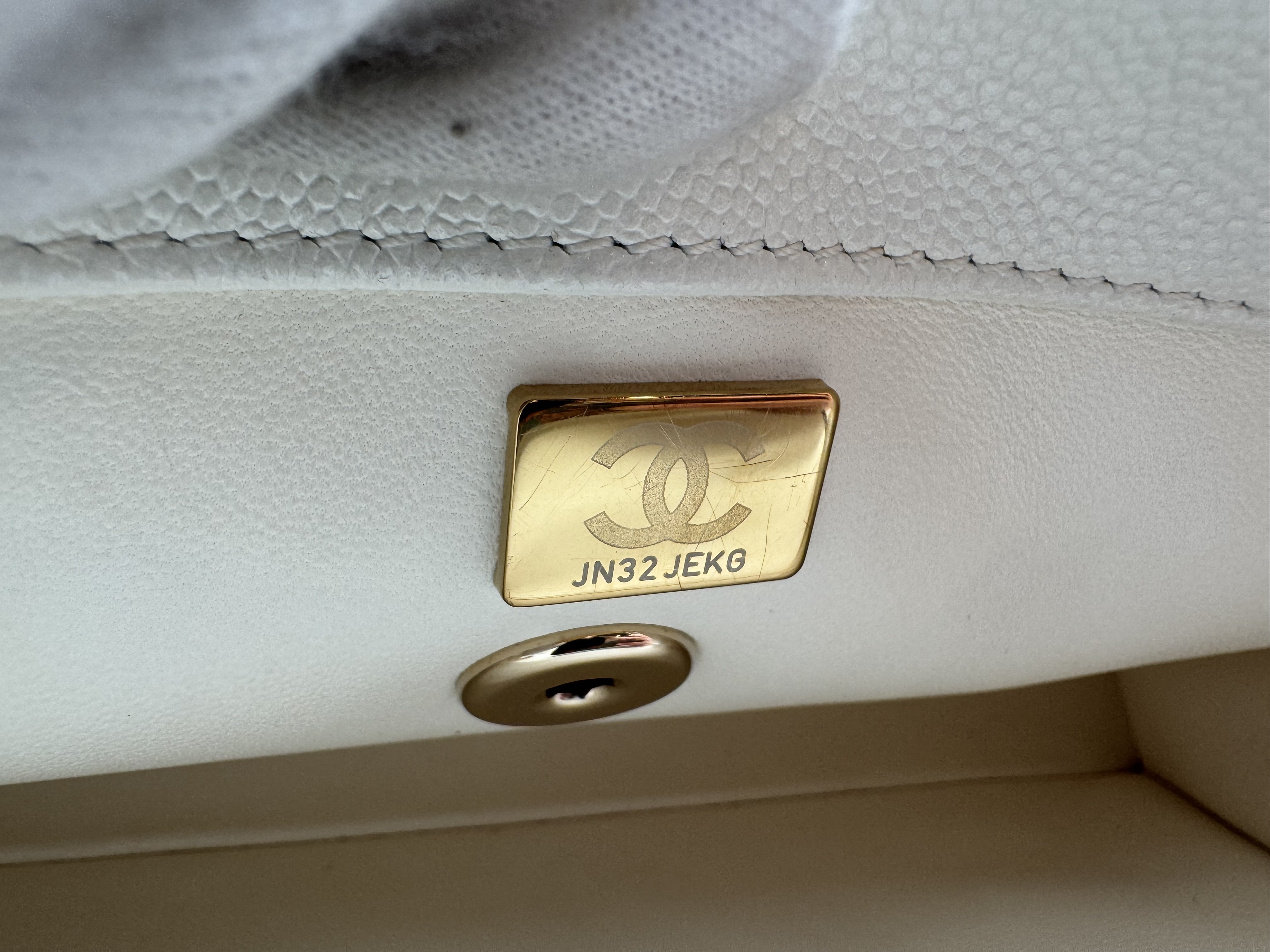 Caviar Skin Coco Handle Shoulder Bag — view 13