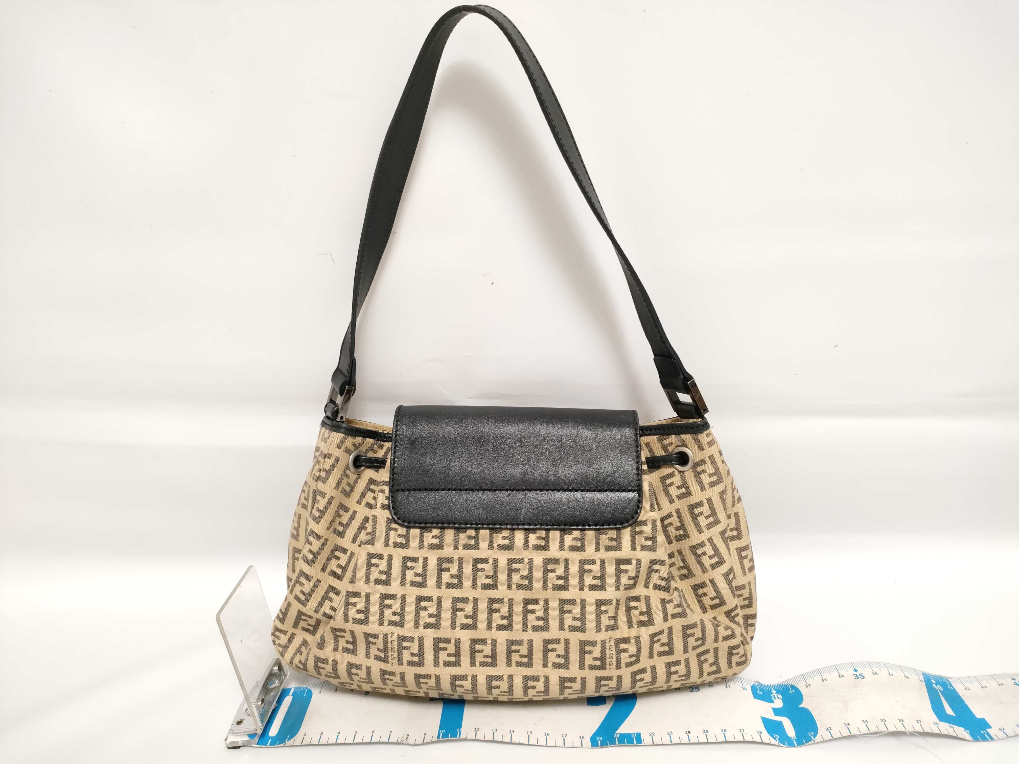 Zucca pattern Fendi Zucchino canvas shoulder bag — view 2
