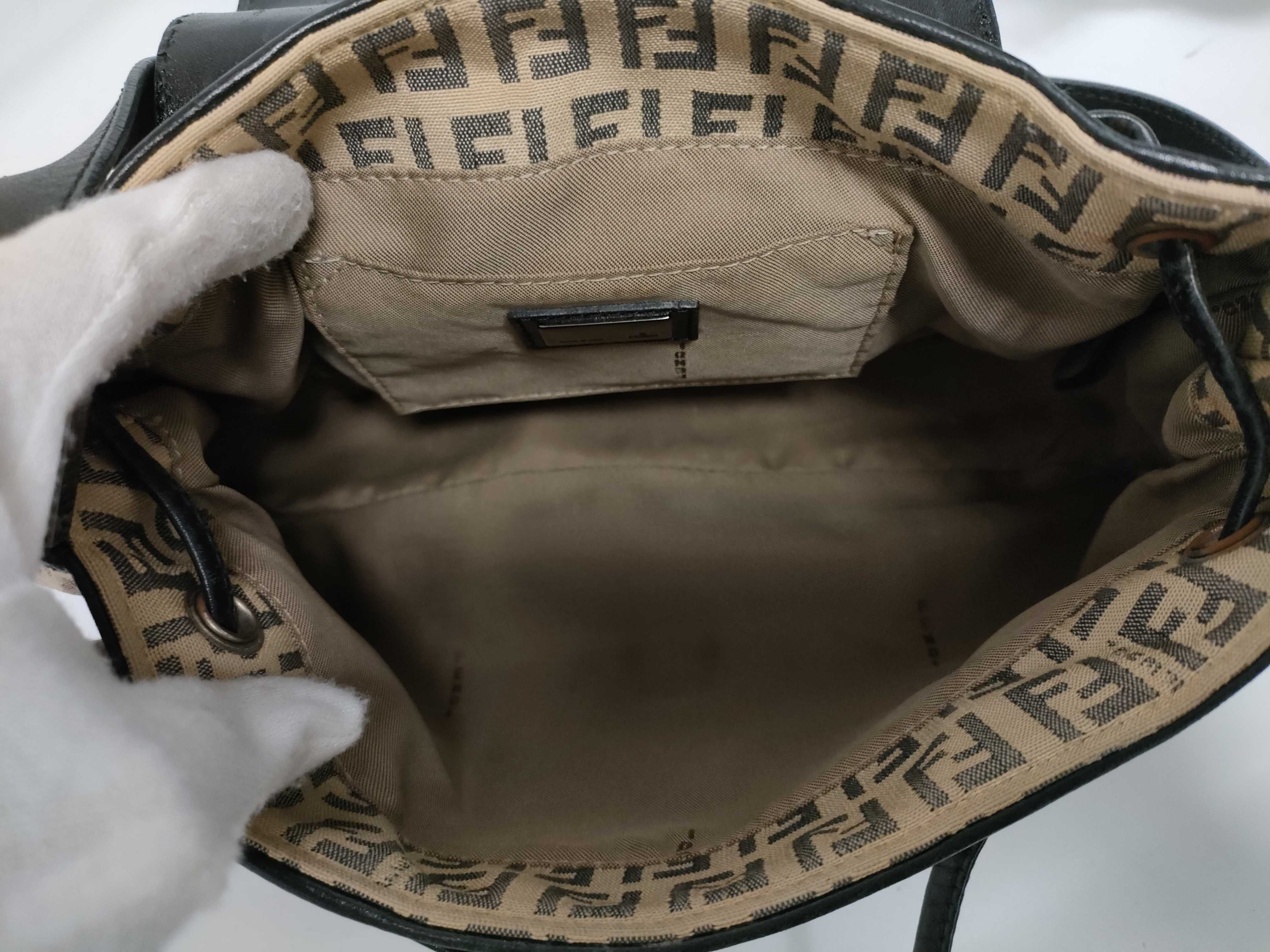 Zucca pattern Fendi Zucchino canvas shoulder bag — view 12