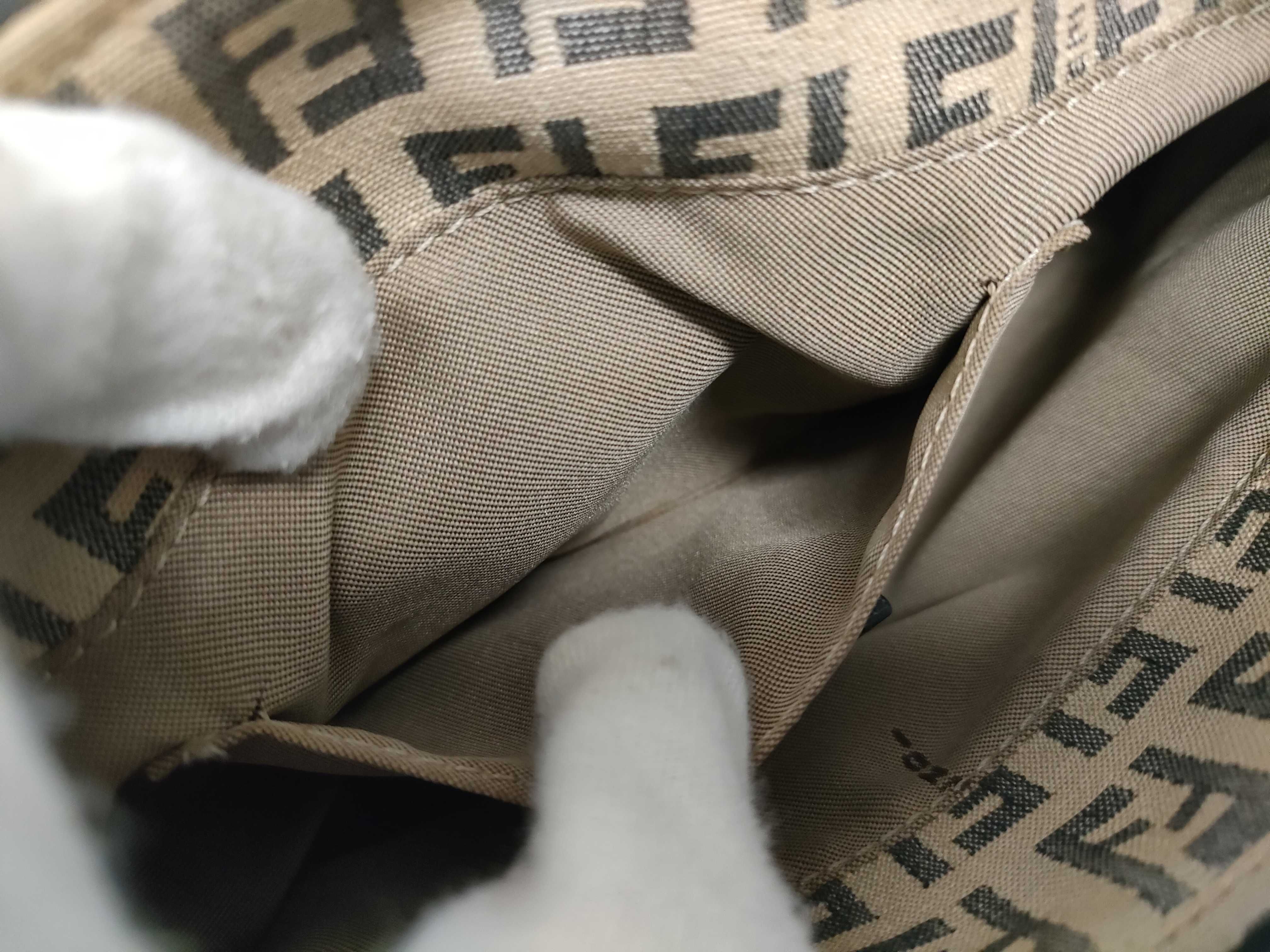 Zucca pattern Fendi Zucchino canvas shoulder bag — view 14