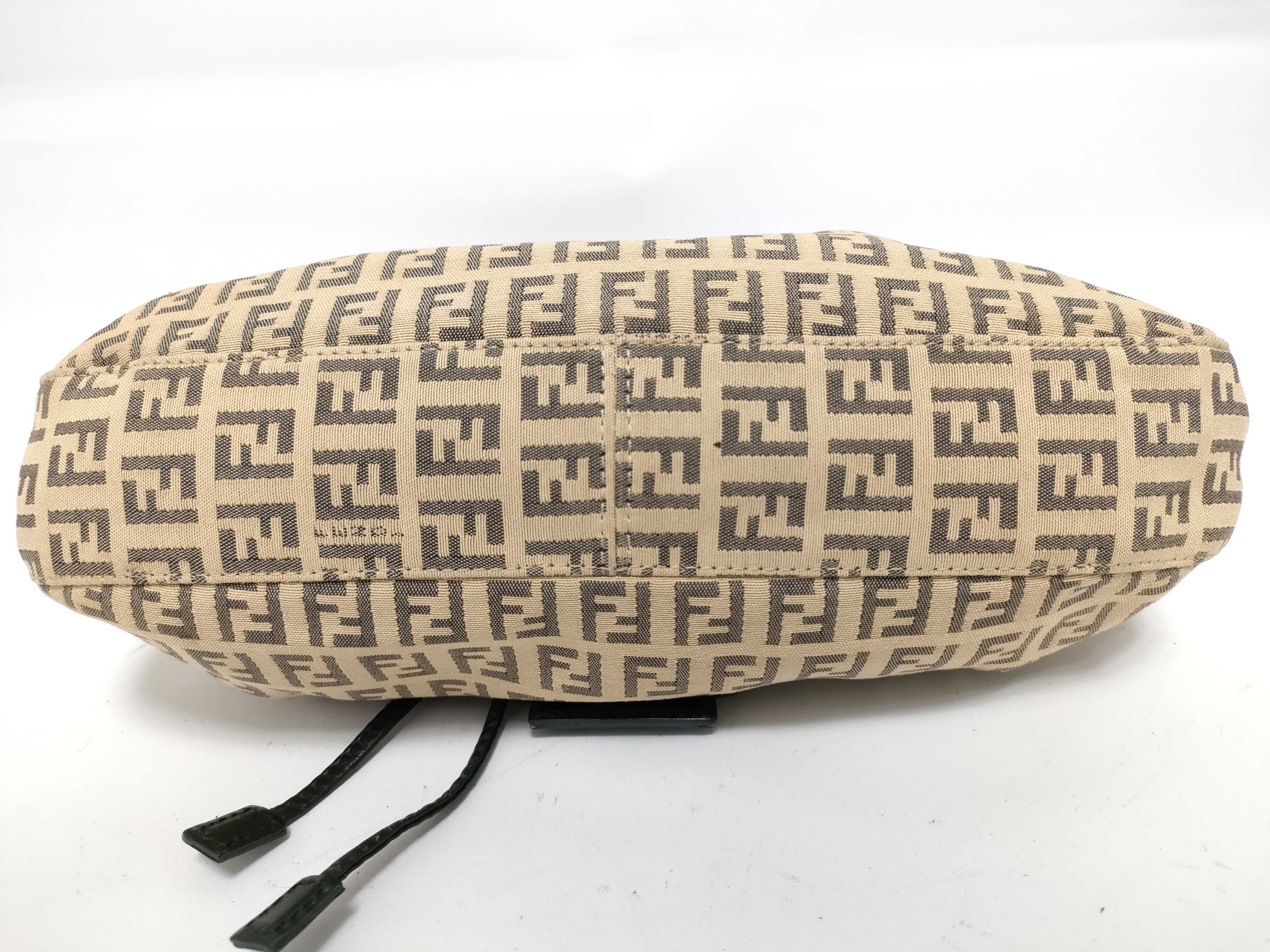 Zucca pattern Fendi Zucchino canvas shoulder bag — view 3