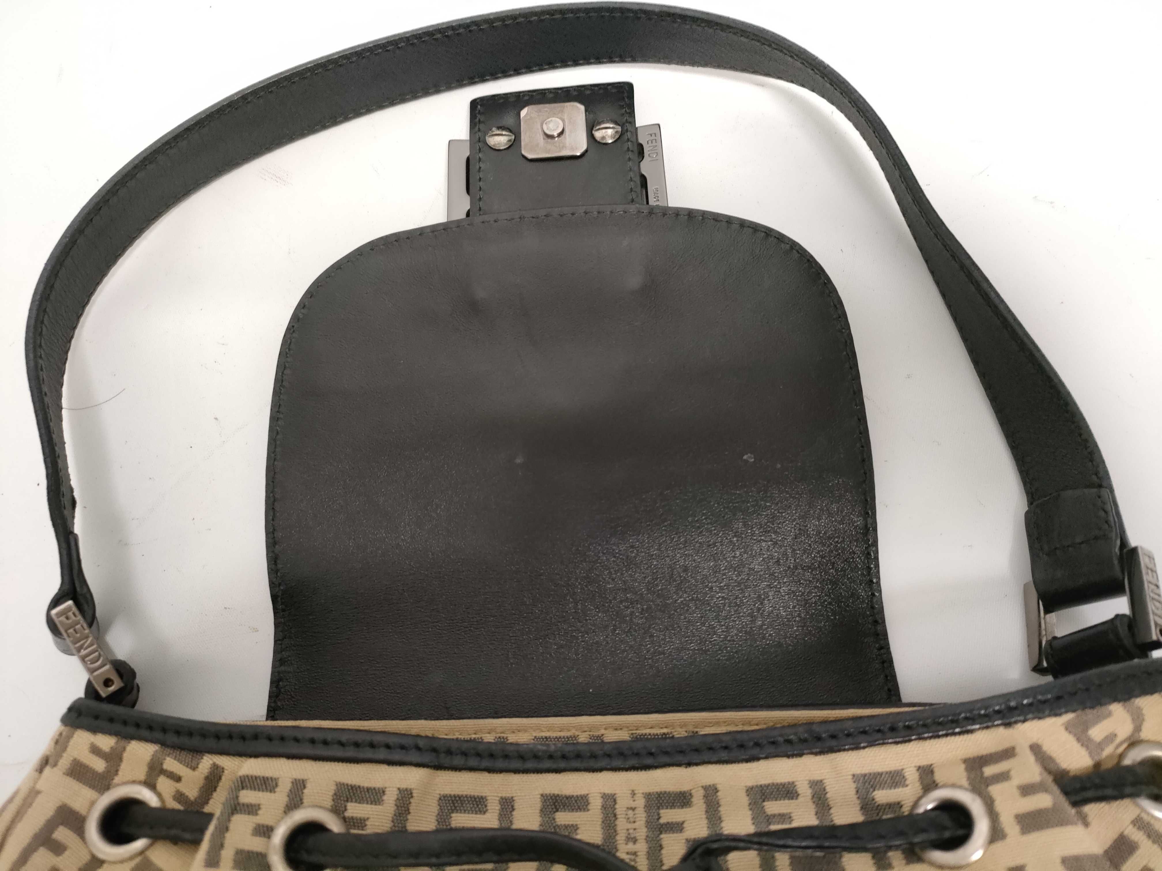 Zucca pattern Fendi Zucchino canvas shoulder bag — view 9