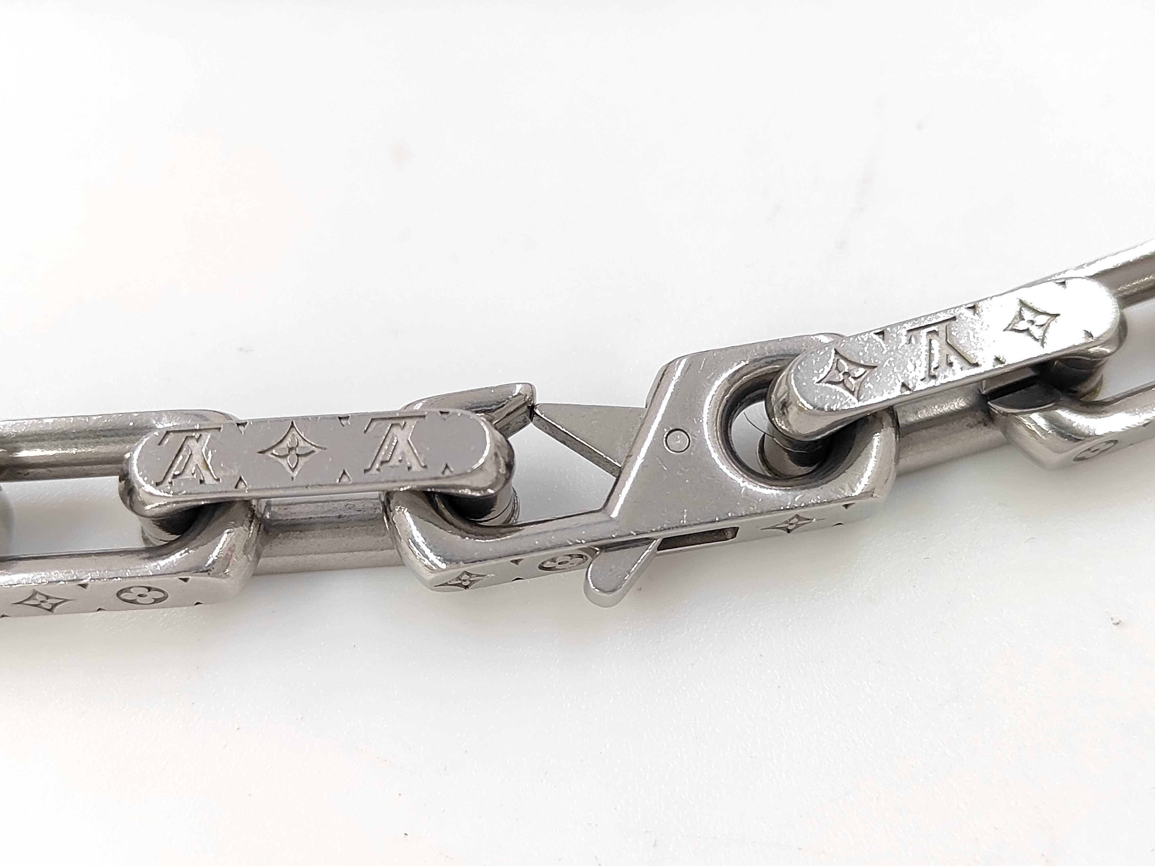 Monogram Collier Chain Silver Necklace — view 3
