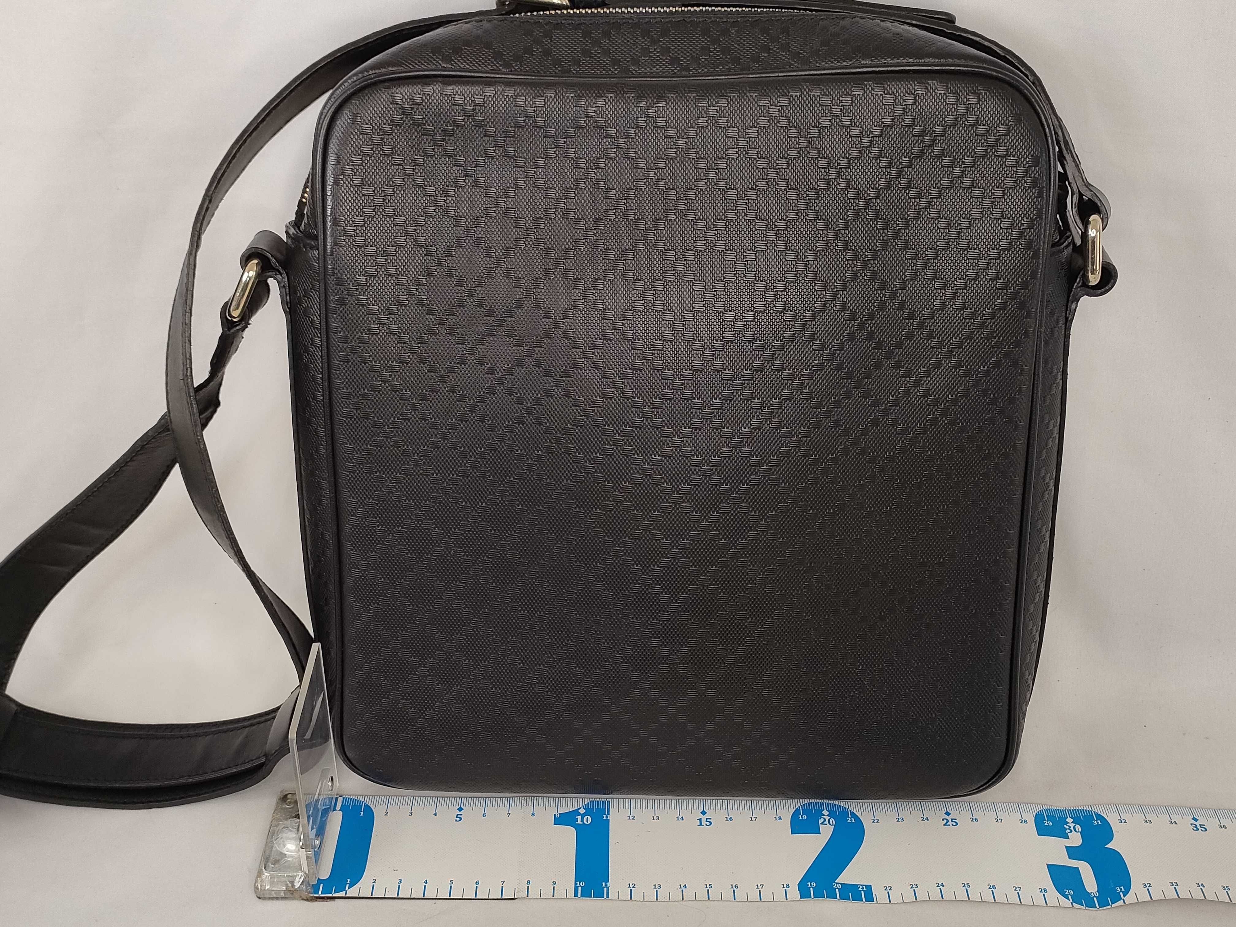 Diamante Leather Shoulder Bag, Black, Serial Number — view 2