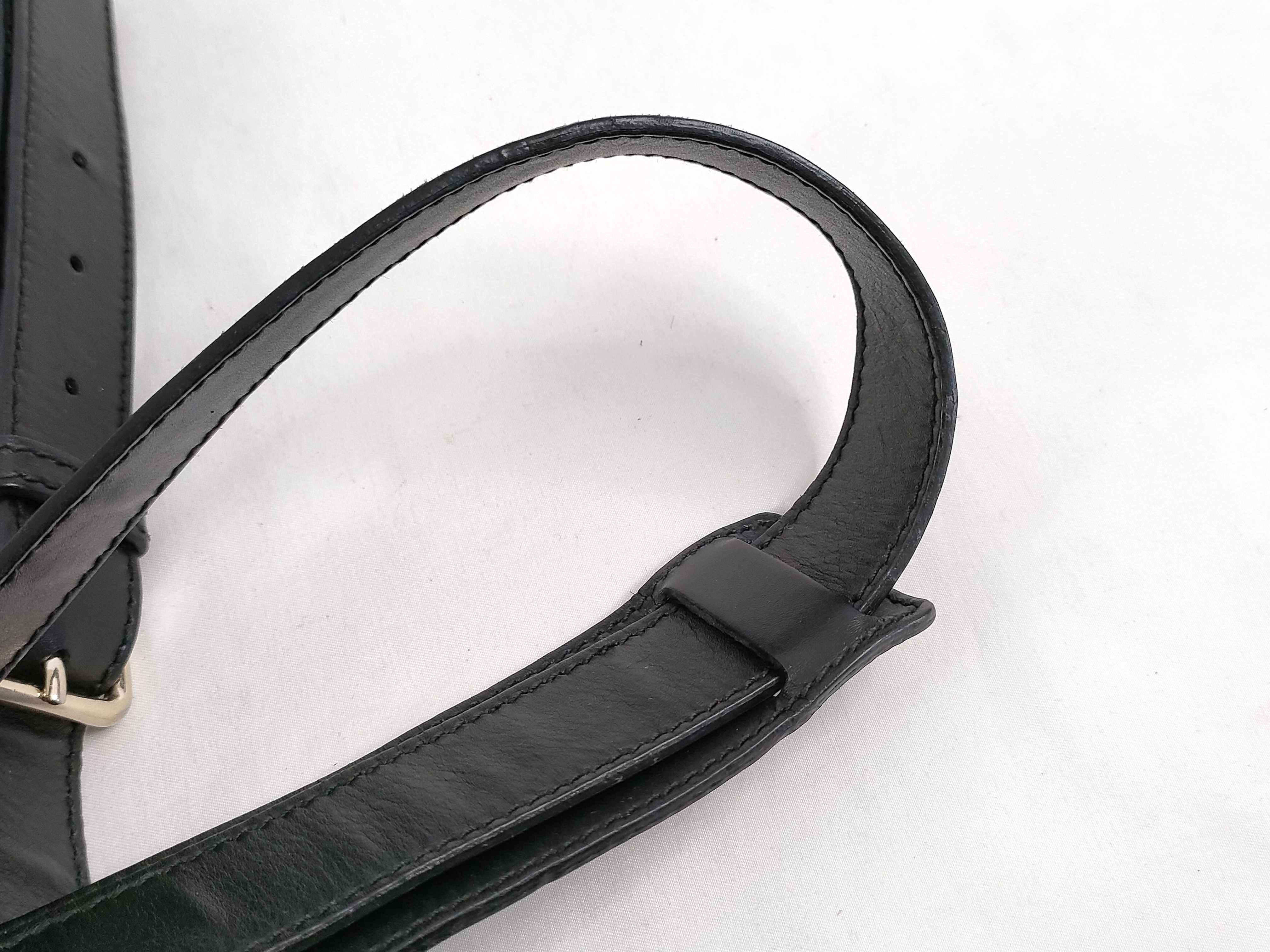 Diamante Leather Shoulder Bag, Black, Serial Number — view 4