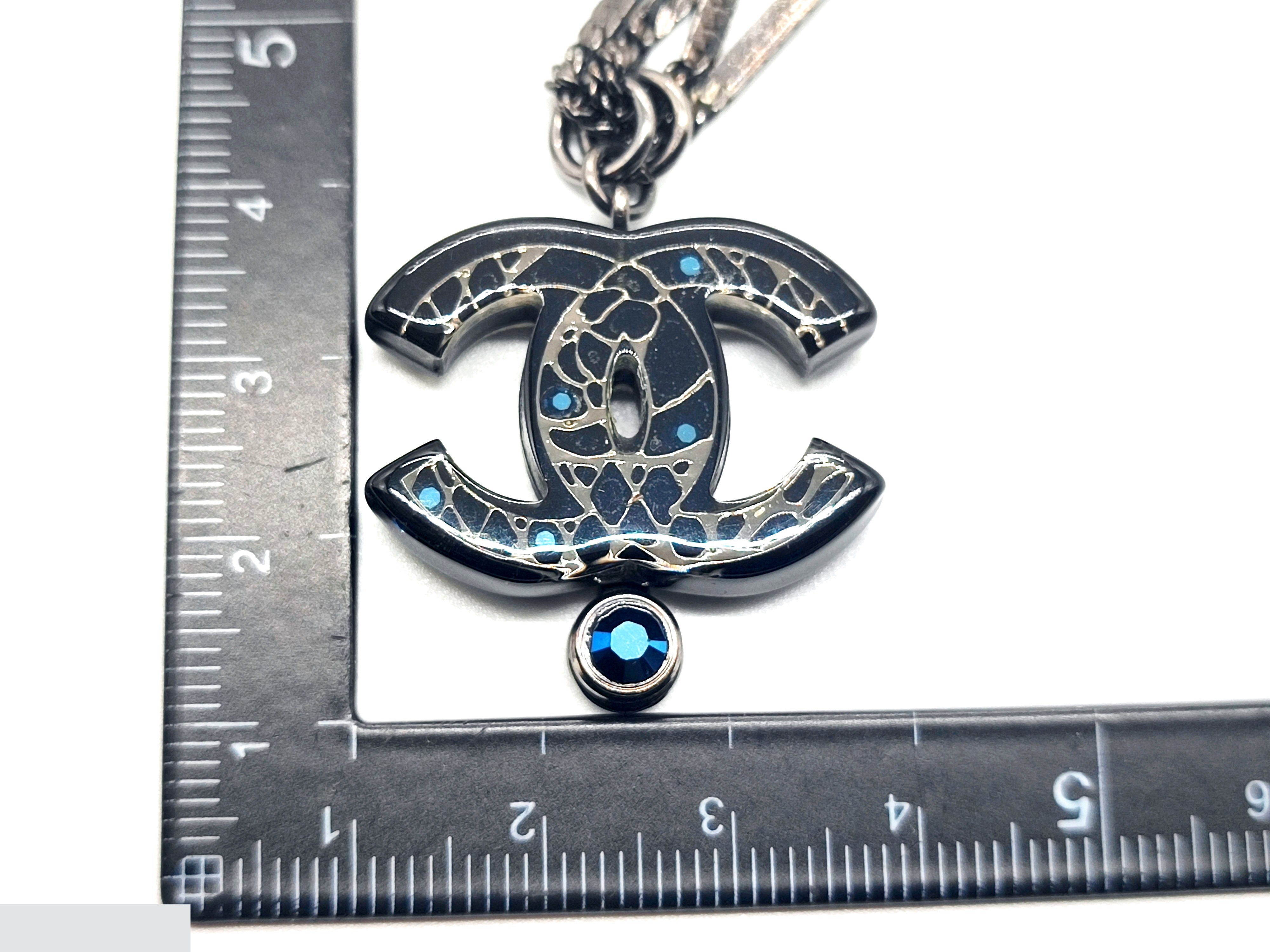 Coco Mark Rhinestone Necklace 06A, Chain approx. 62cm — view 4
