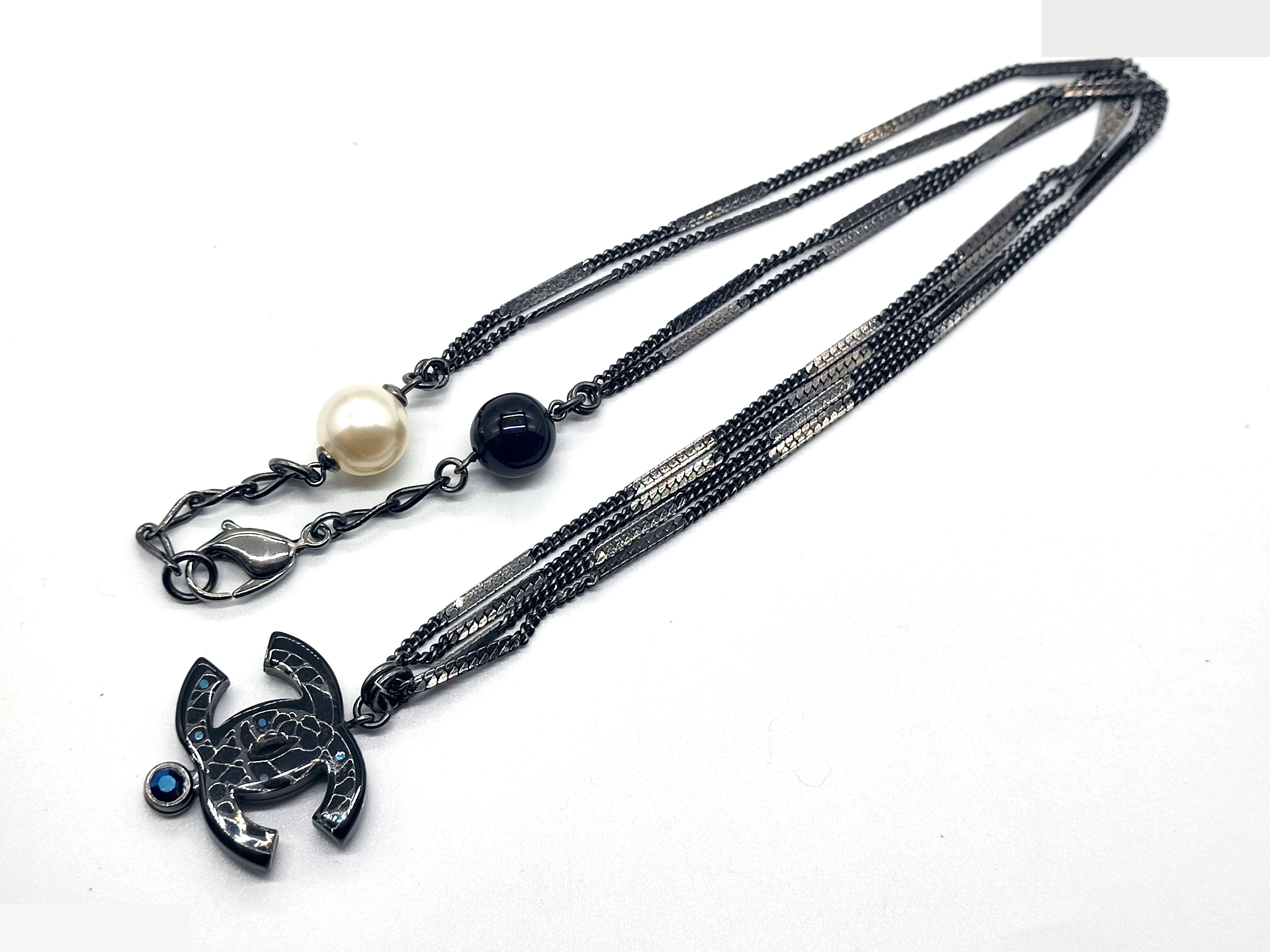 Coco Mark Rhinestone Necklace 06A, Chain approx. 62cm — view 5