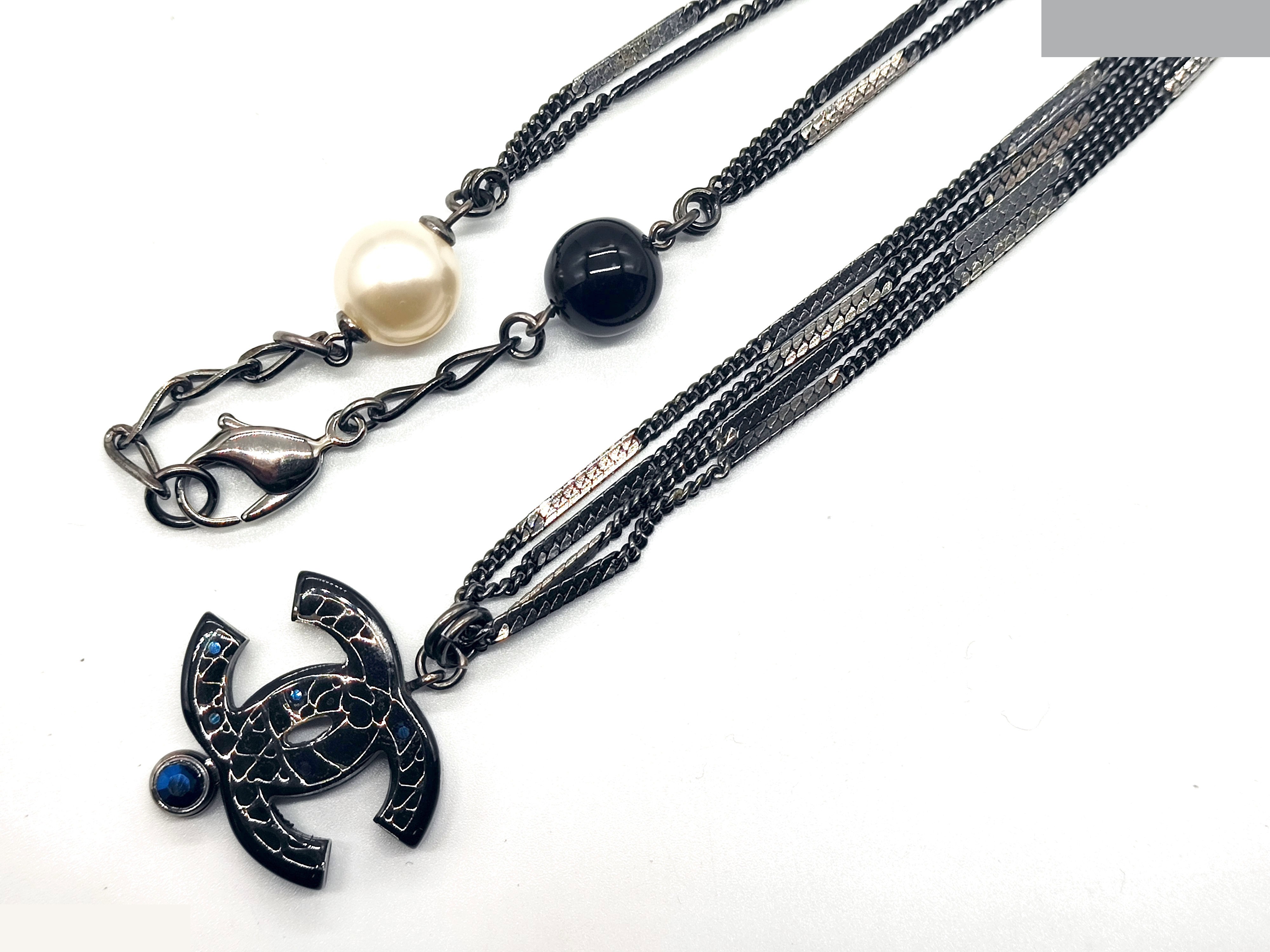 Coco Mark Rhinestone Necklace 06A, Chain approx. 62cm — view 6