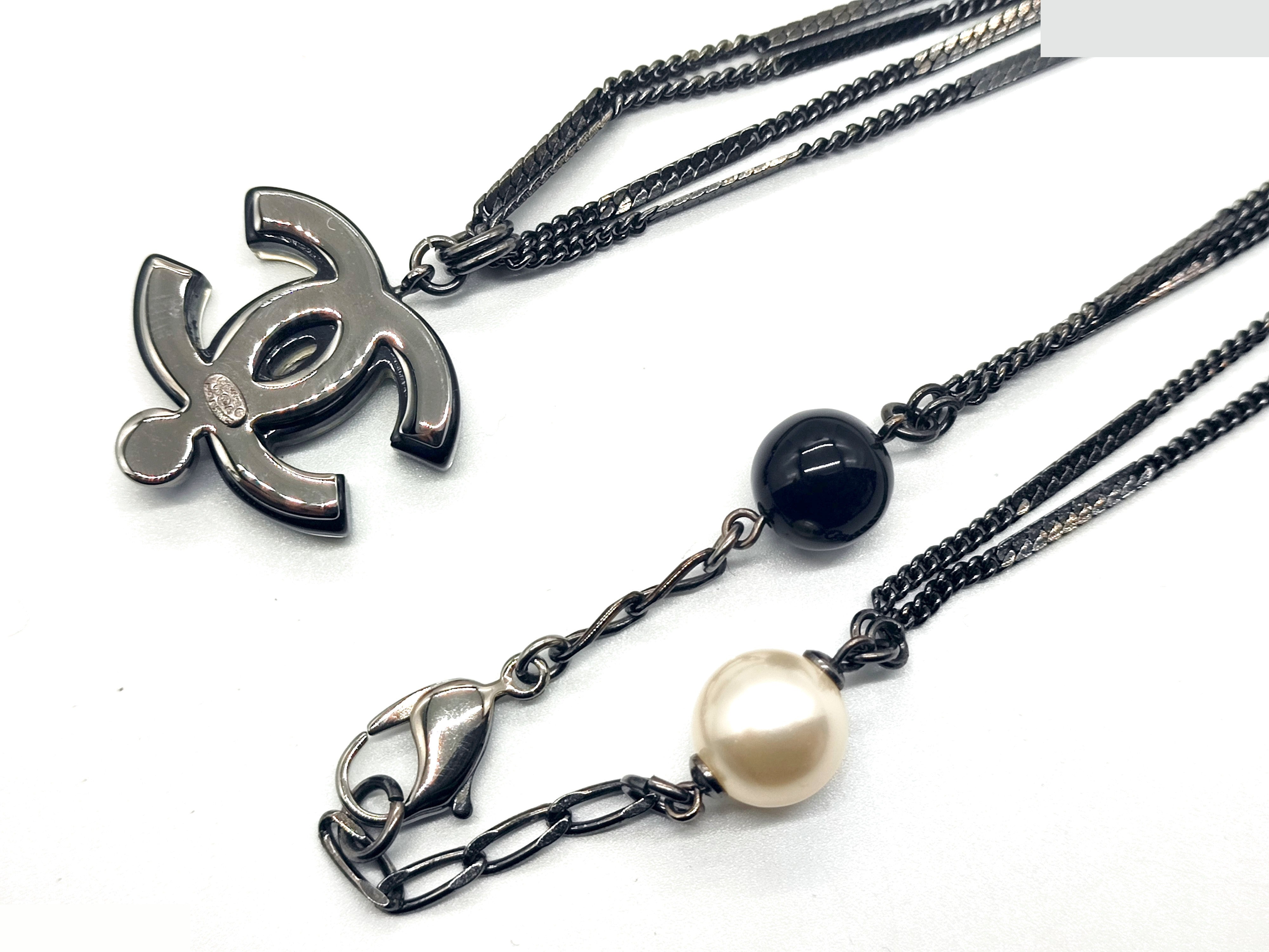 Coco Mark Rhinestone Necklace 06A, Chain approx. 62cm — view 9