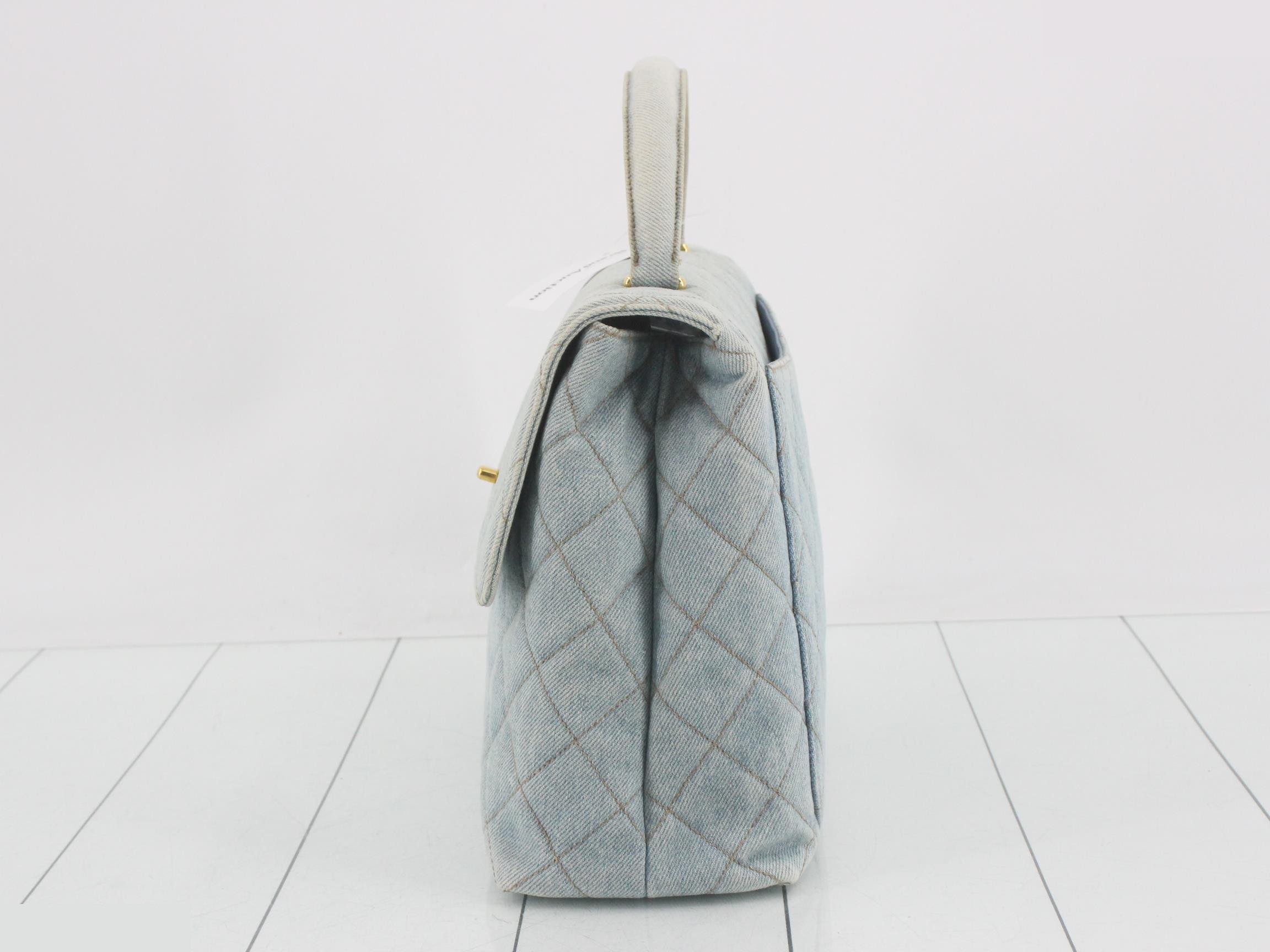 denim Kelly handbag — view 3