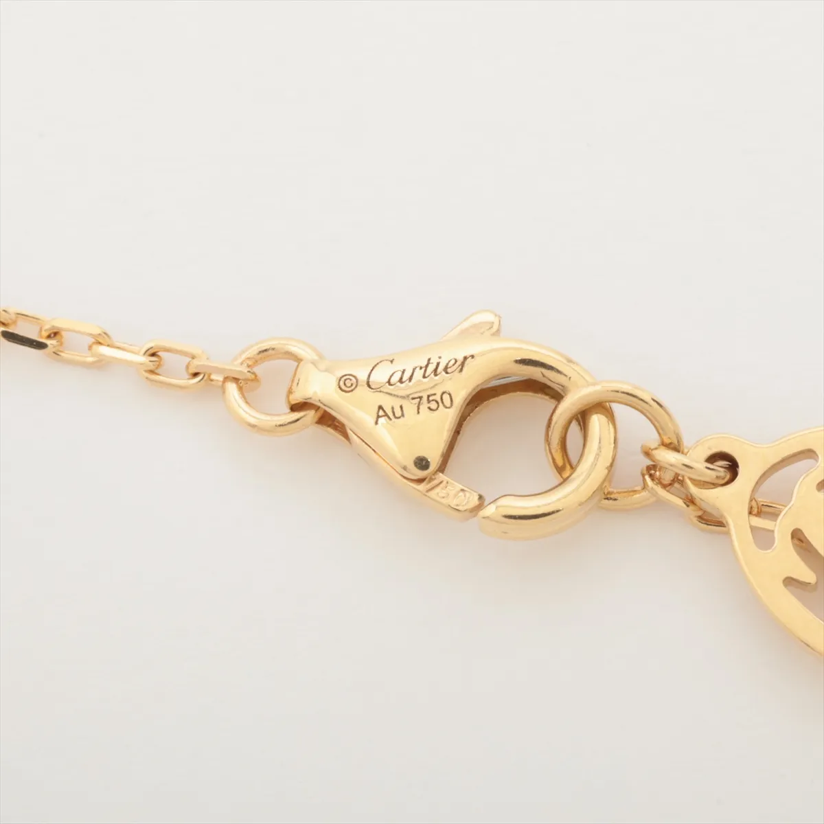 Damour SM Diamond Necklace 750 (Yellow Gold) 2.9g SRH209 — view 4