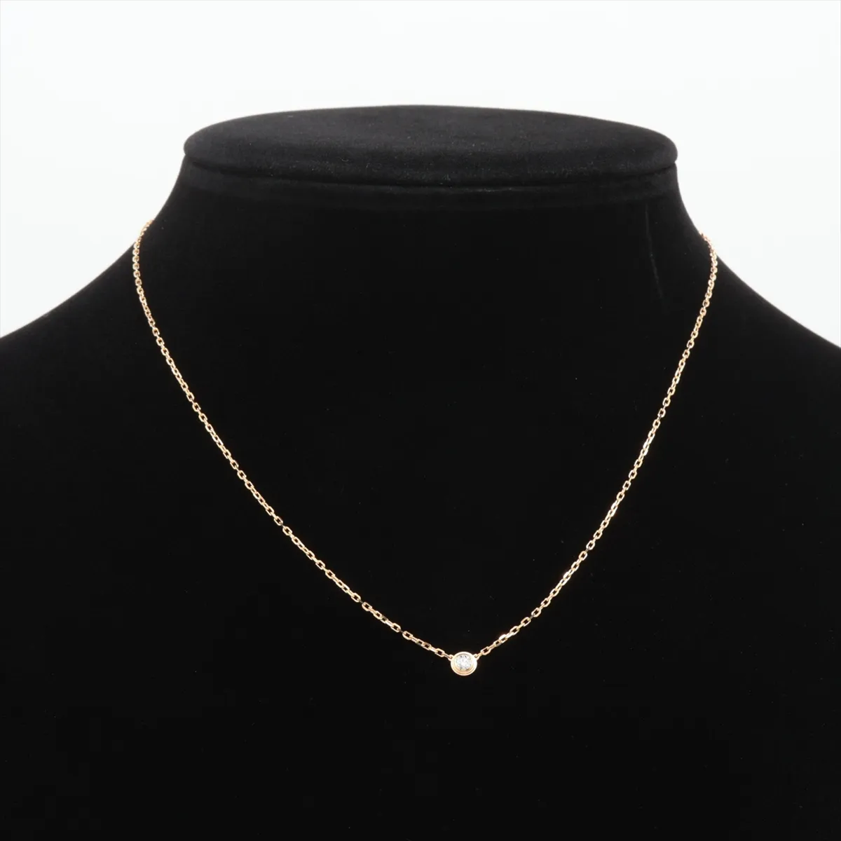 Damour SM Diamond Necklace 750 (Yellow Gold) 2.9g SRH209 — view 5