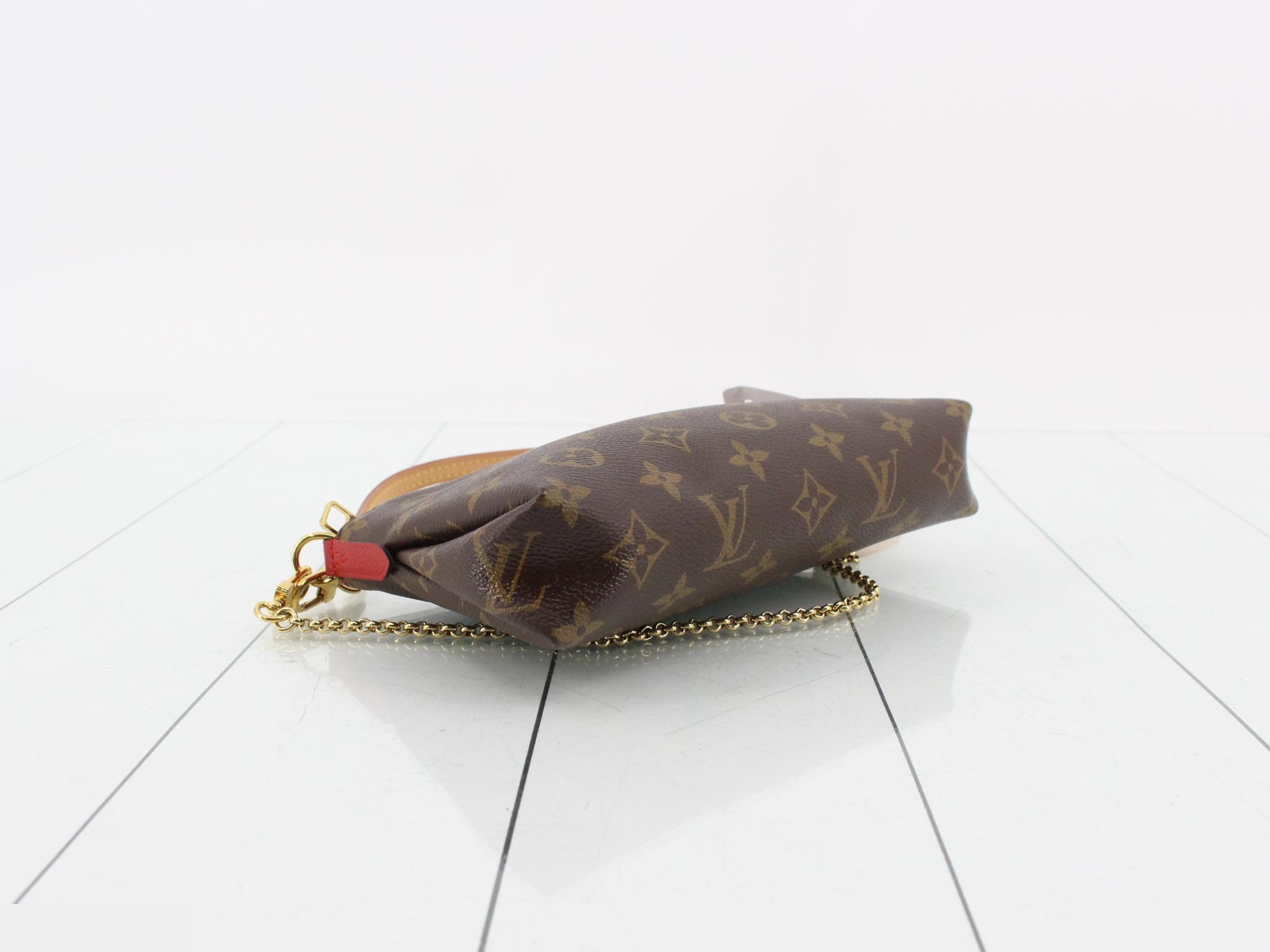 Monogram Pallas Clutch Cerise 2-Way Shoulder Bag — view 5
