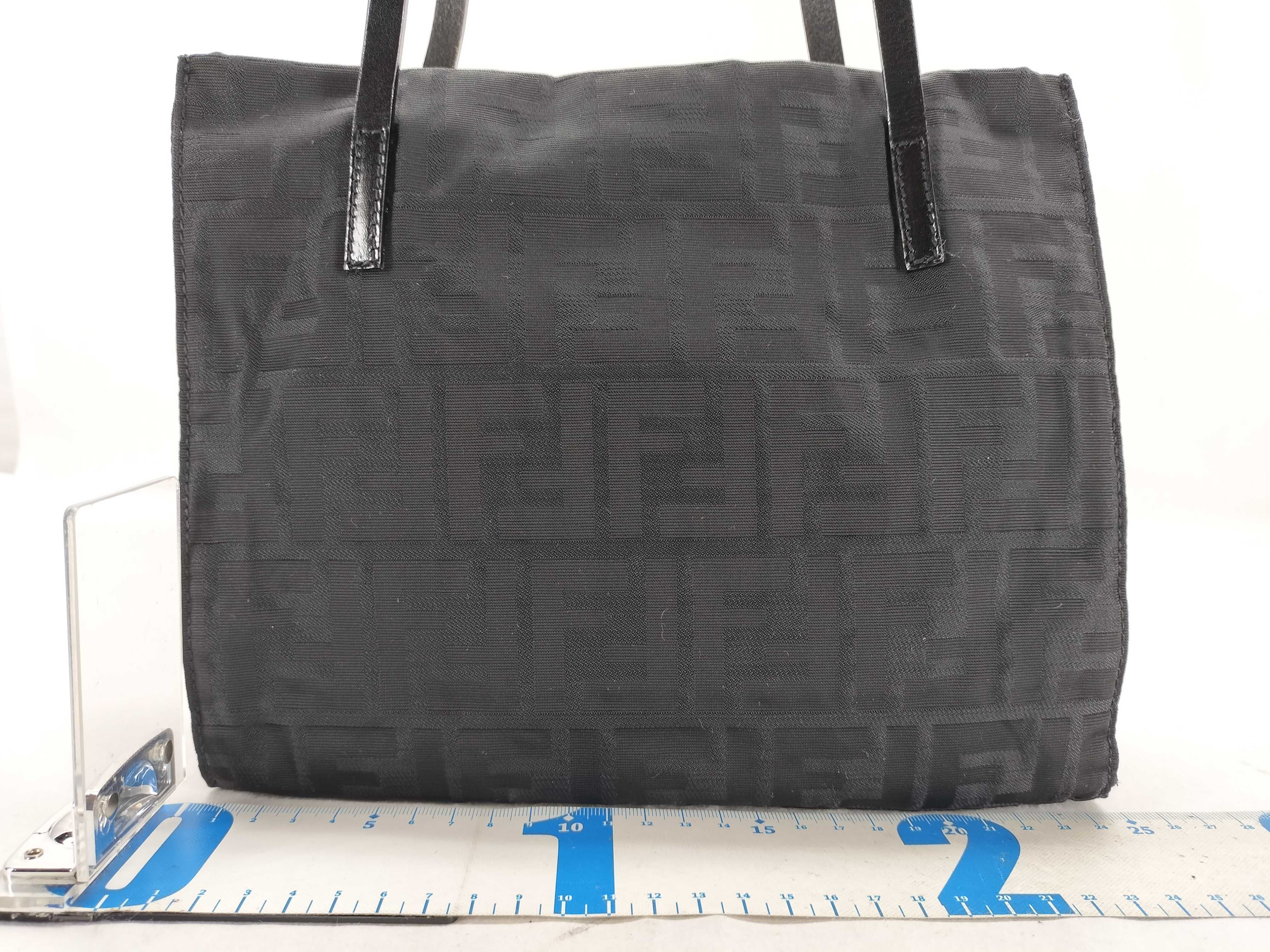 Zucca pattern tote bag, black handbag — view 2