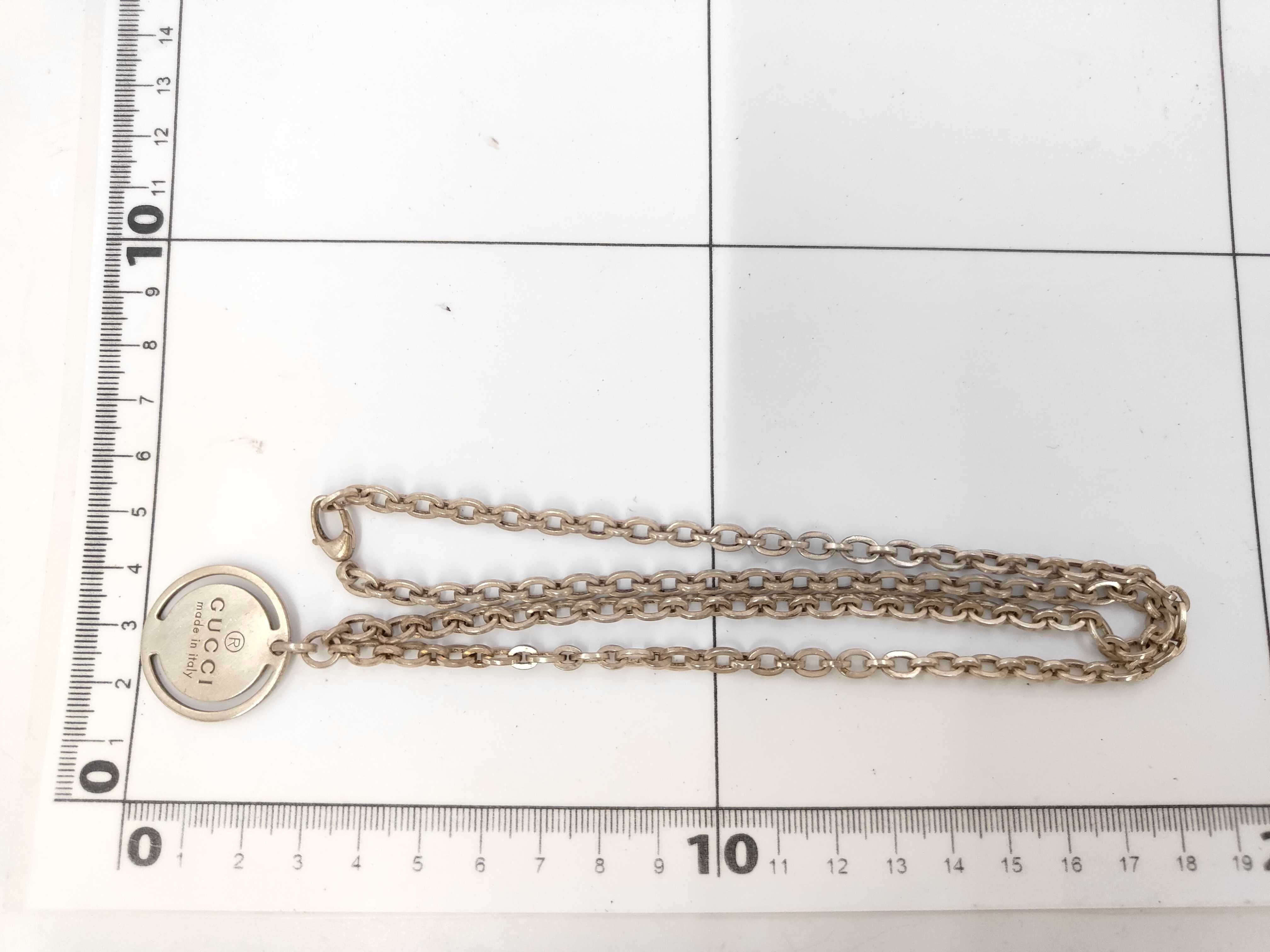 Round Logo Plate Necklace — view 5