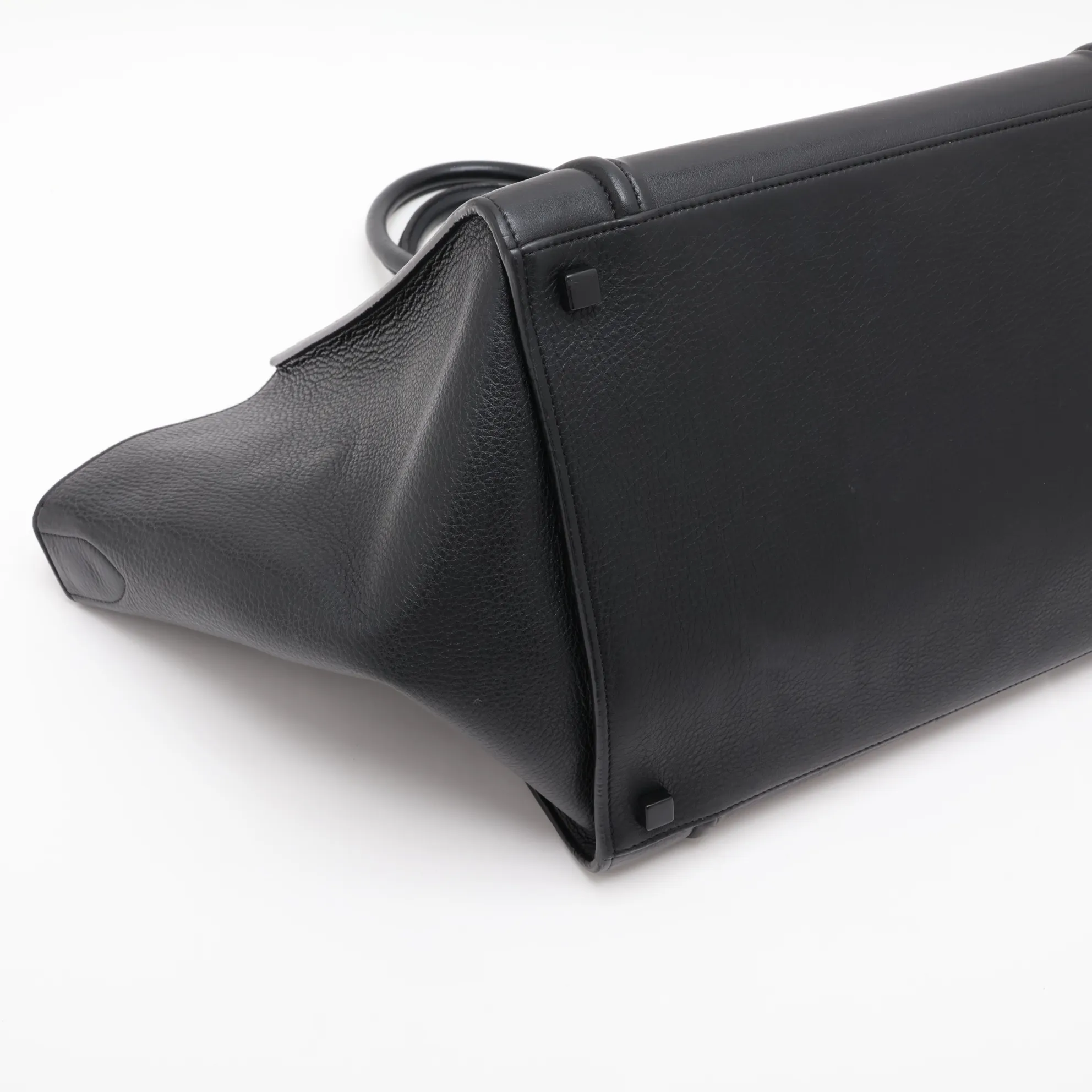 Luggage Phantom Leather Handbag, Black — view 4