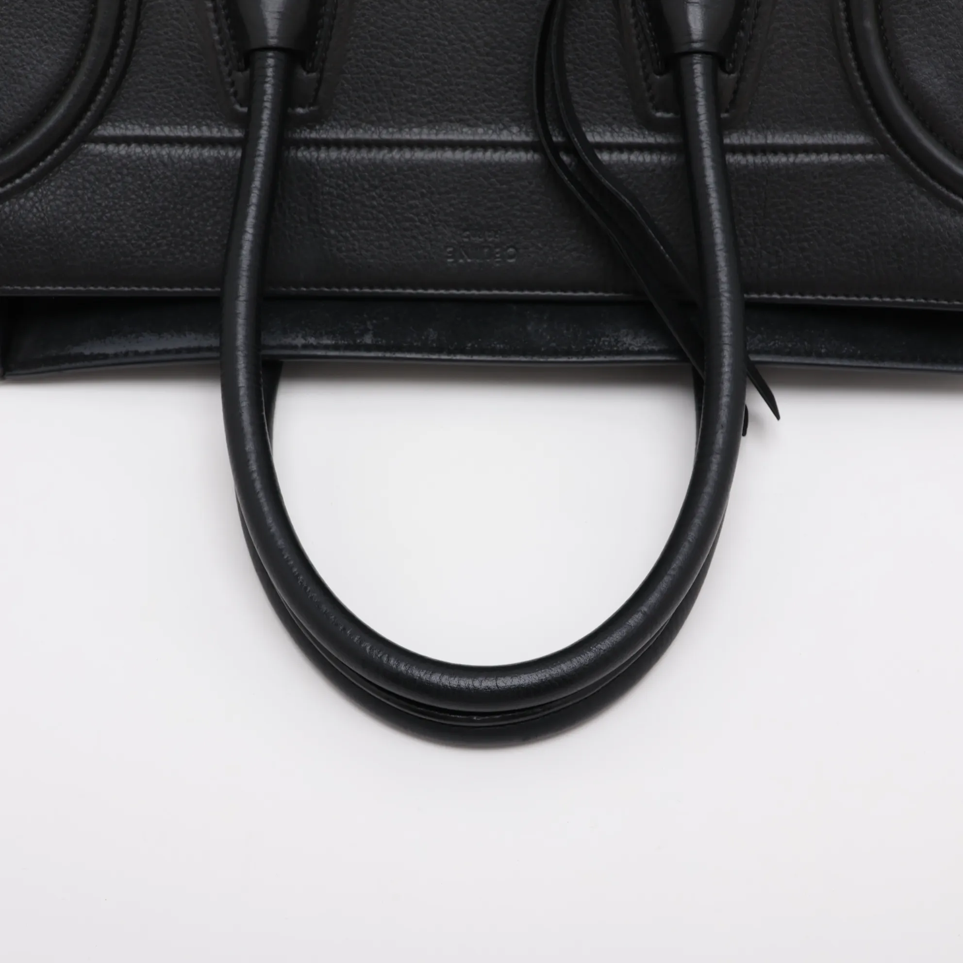 Luggage Phantom Leather Handbag, Black — view 5