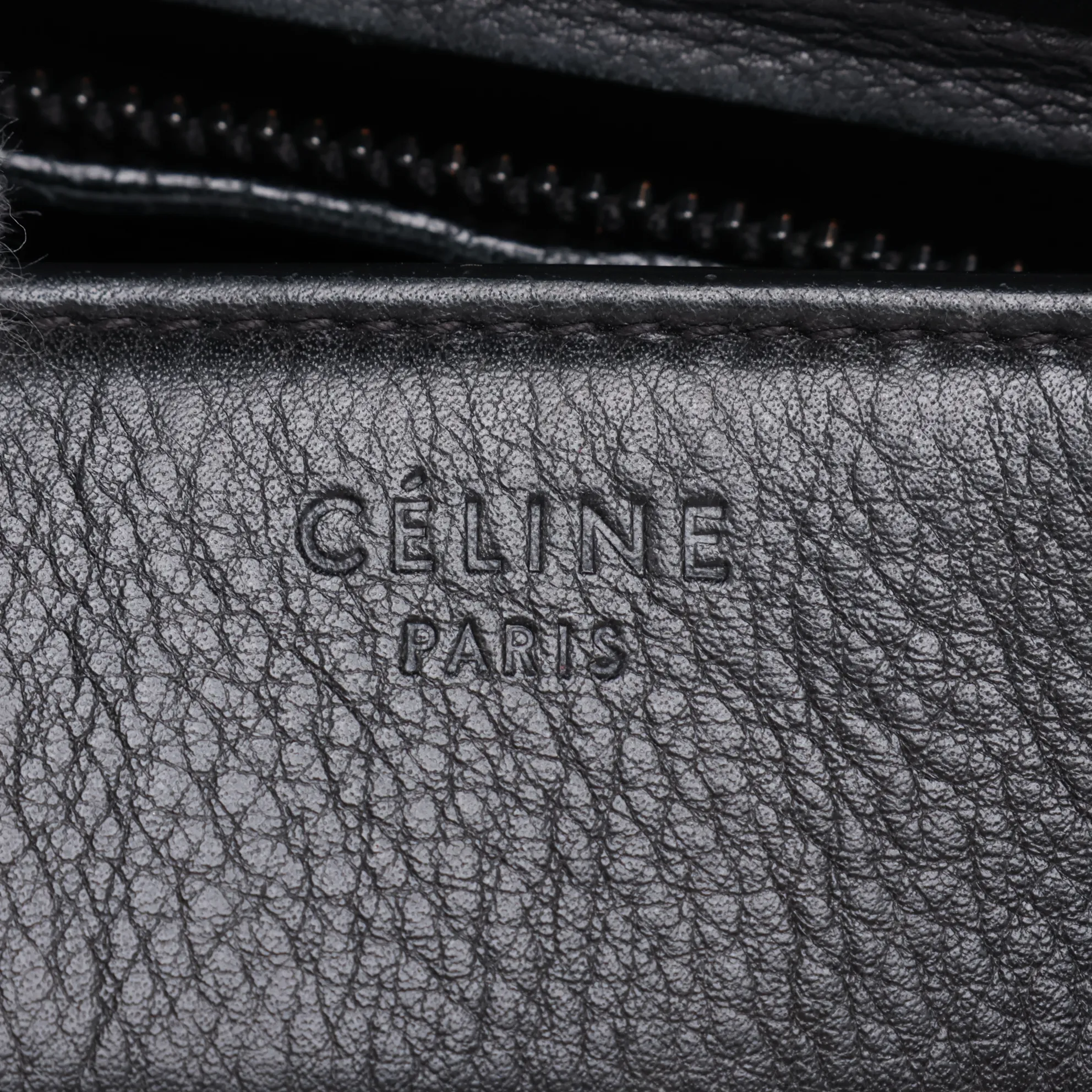 Luggage Phantom Leather Handbag, Black — view 10